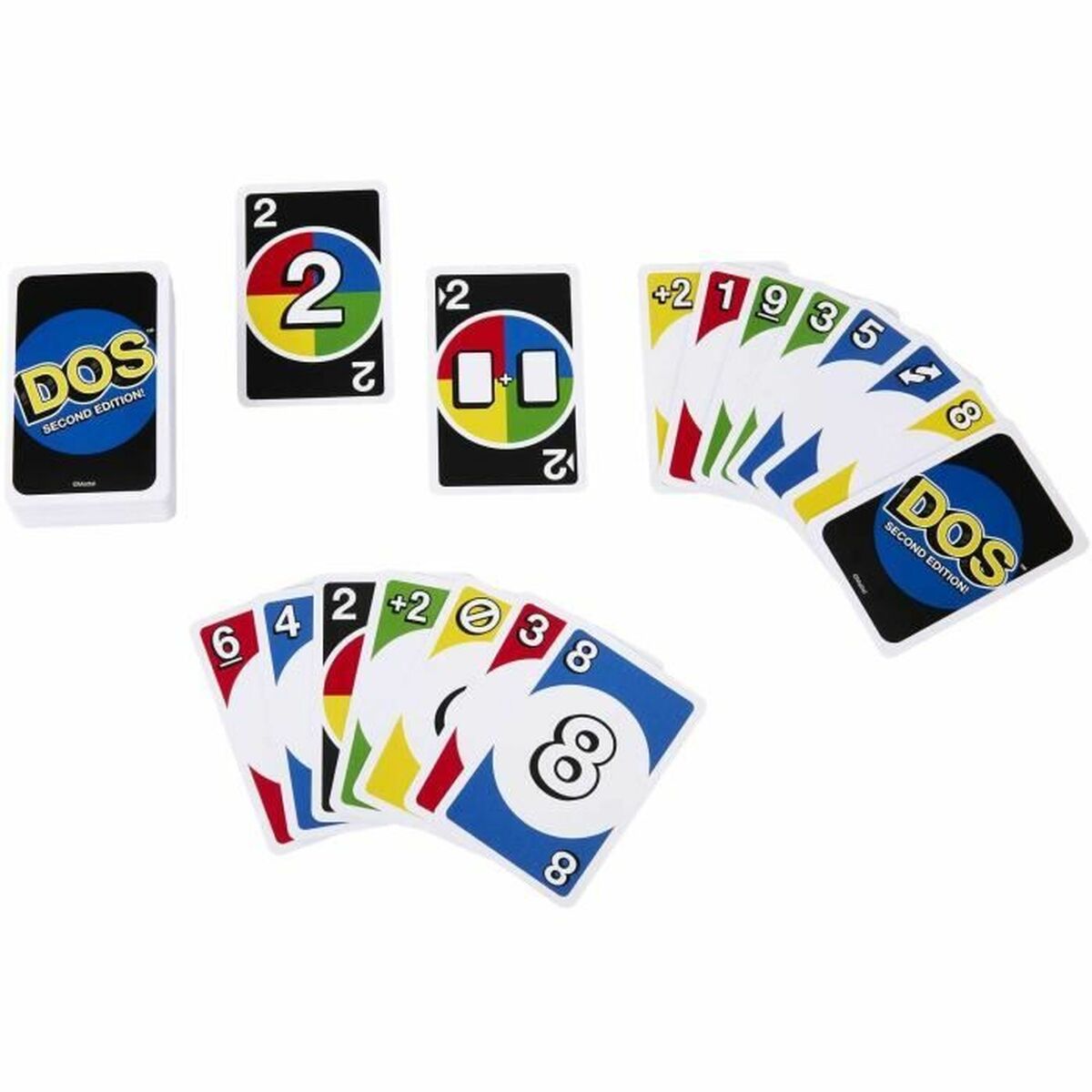 Card Game Mattel UNO DOS (FR)-2