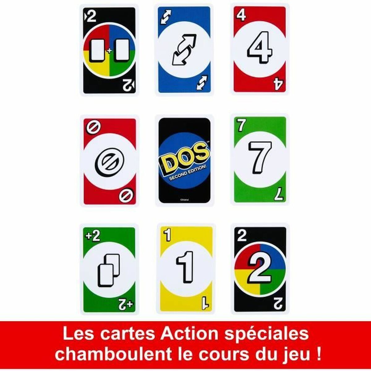 Card Game Mattel UNO DOS (FR)-1