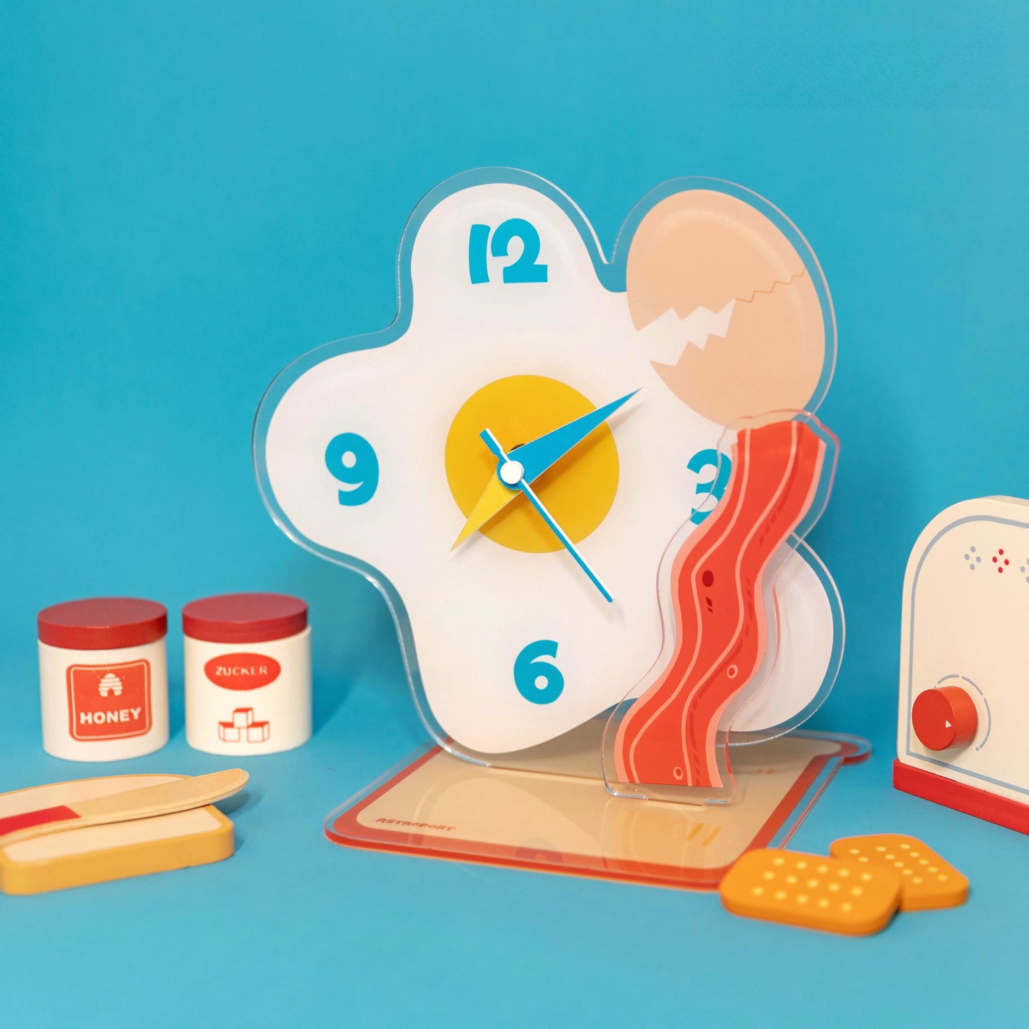 Egg Shaped Acrylic Desktop Clock-0
