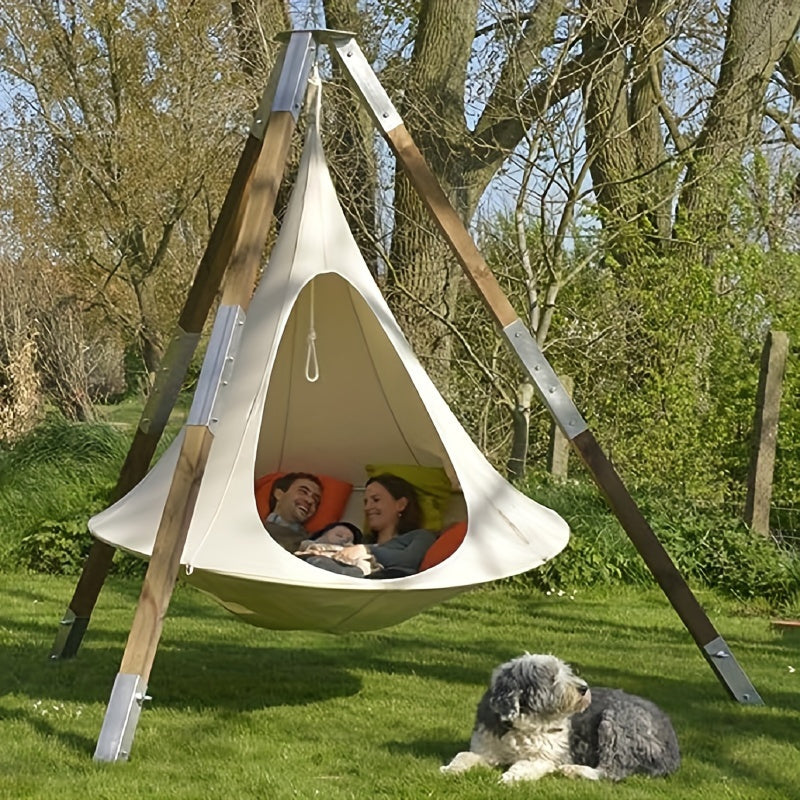 Waterproof Outdoor Hammock Chair for Patios & Campsites-2