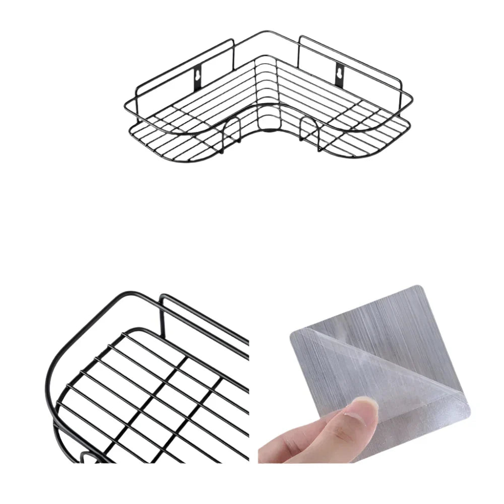 Non-Perforated Triangle Bathroom Shelf-0