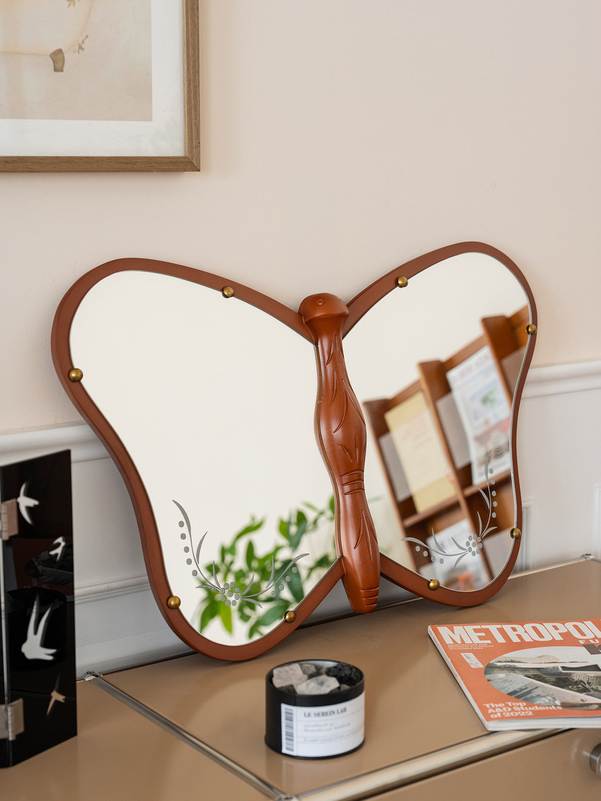 Vintage Butterfly Mirror-1