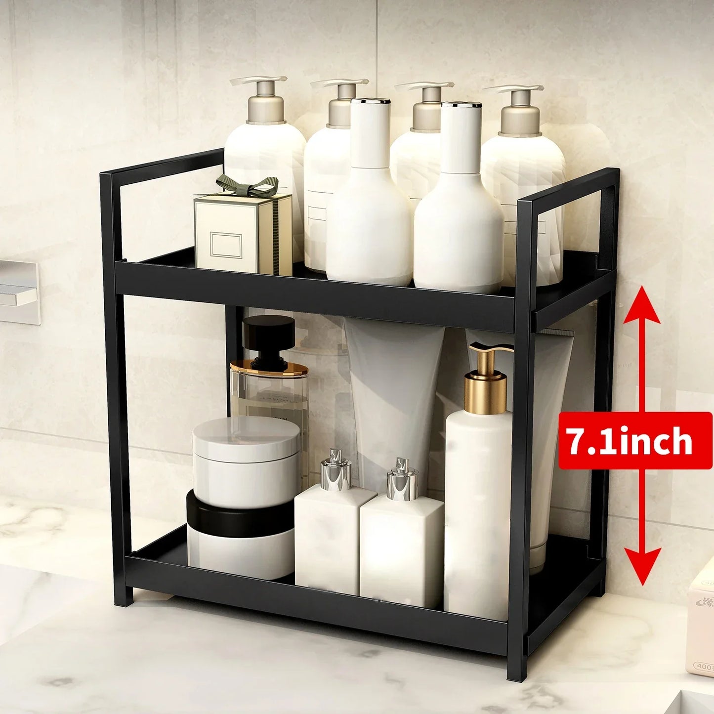 2-Tier Multifunctional Countertop Storage Rack-2