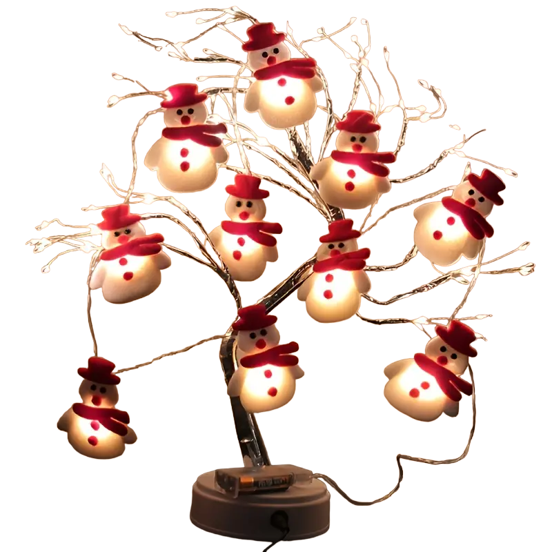 NNETM Charming LED Snowman String Lights for Festive Christmas Decor - Set of 10 Lights (5.4ft/1.65m)-0