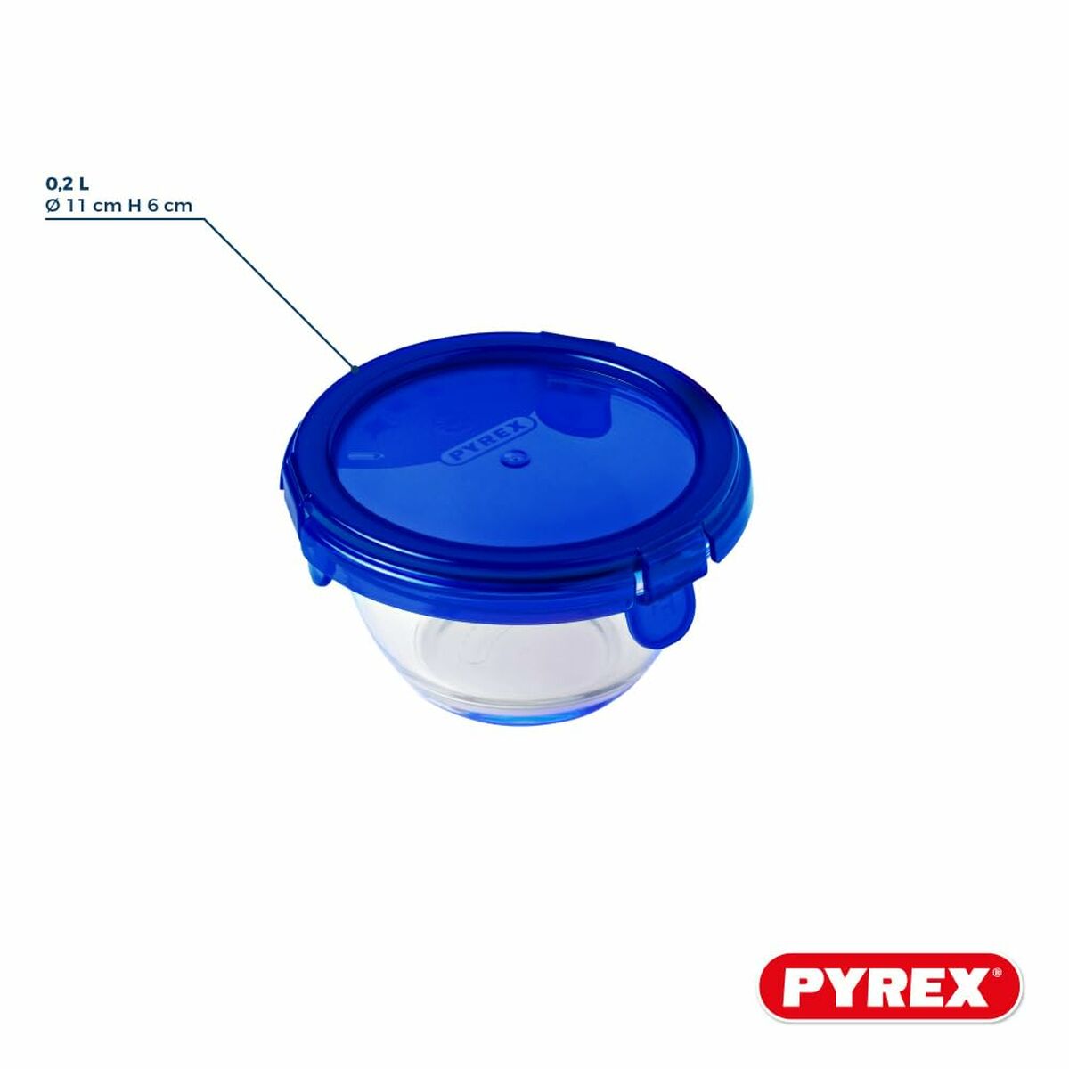 Set of lunch boxes Pyrex Transparent 5 Pieces-8