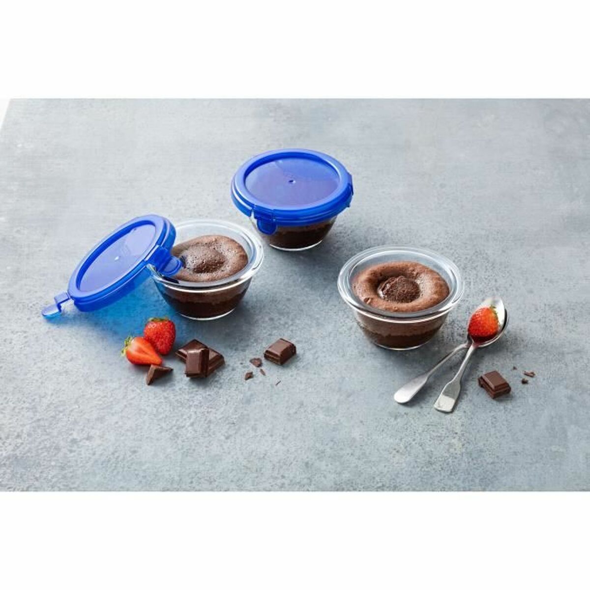 Set of lunch boxes Pyrex Transparent 5 Pieces-9