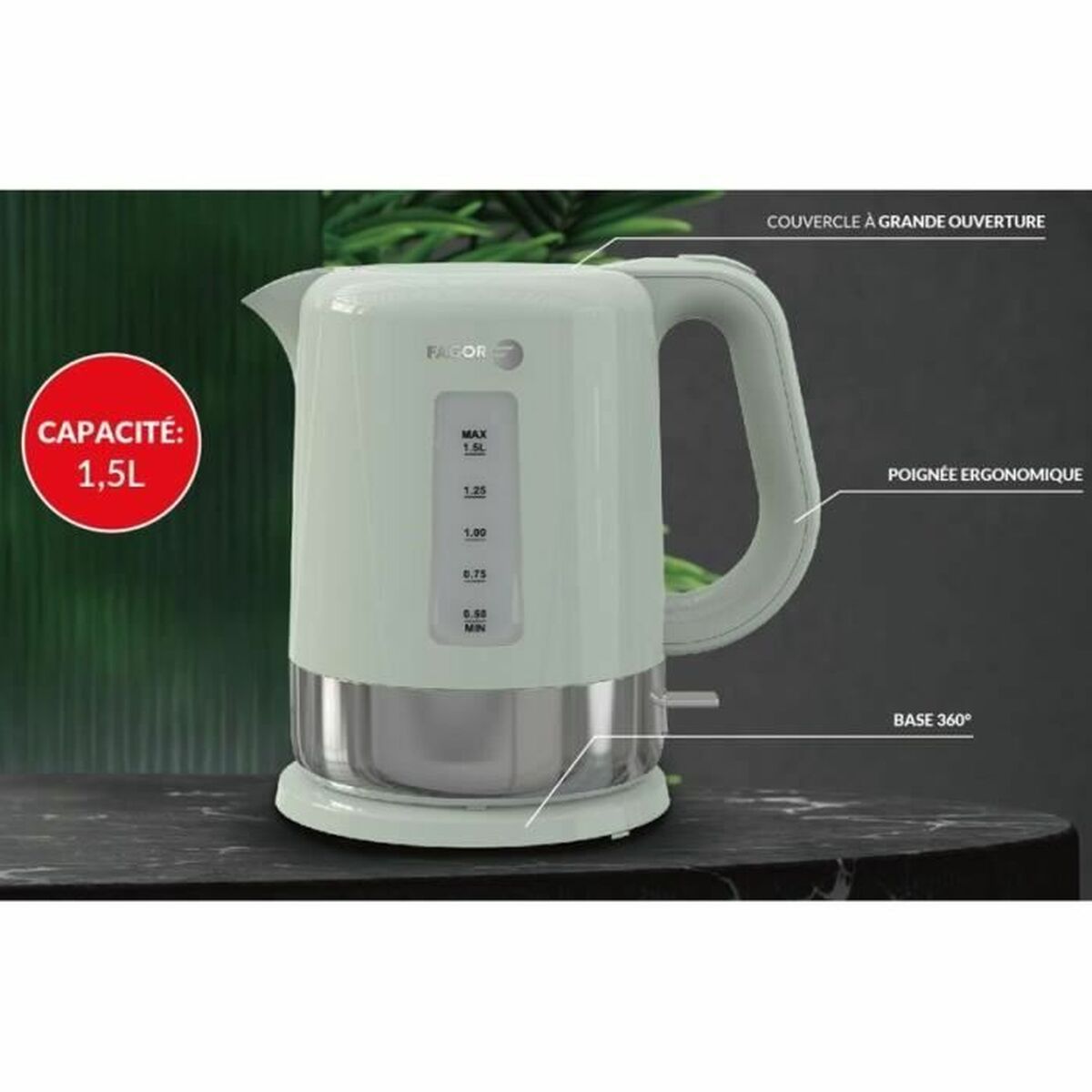 Kettle Fagor 1850-2200 W 1,5 L-4