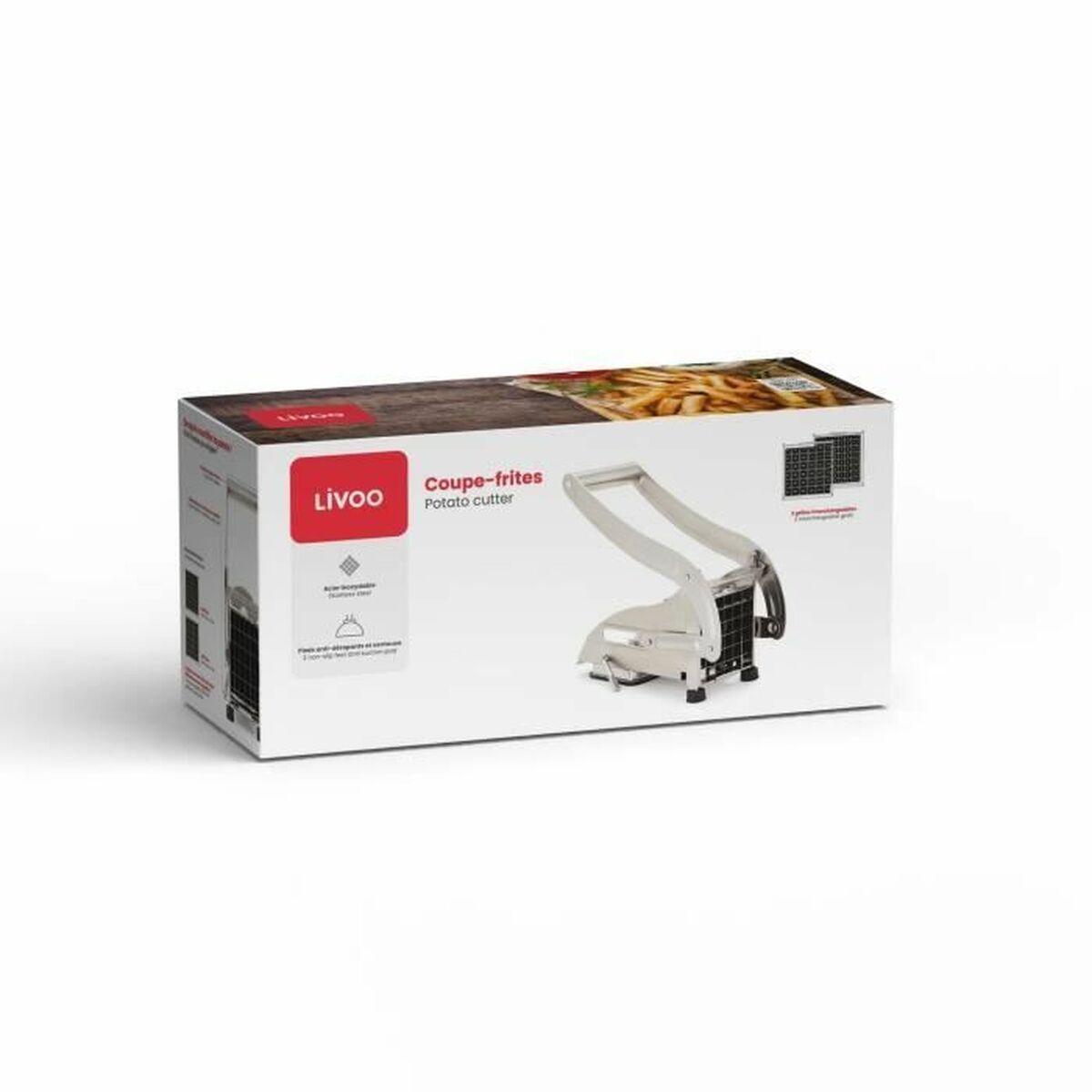Potato Cutter Livoo Silver-1