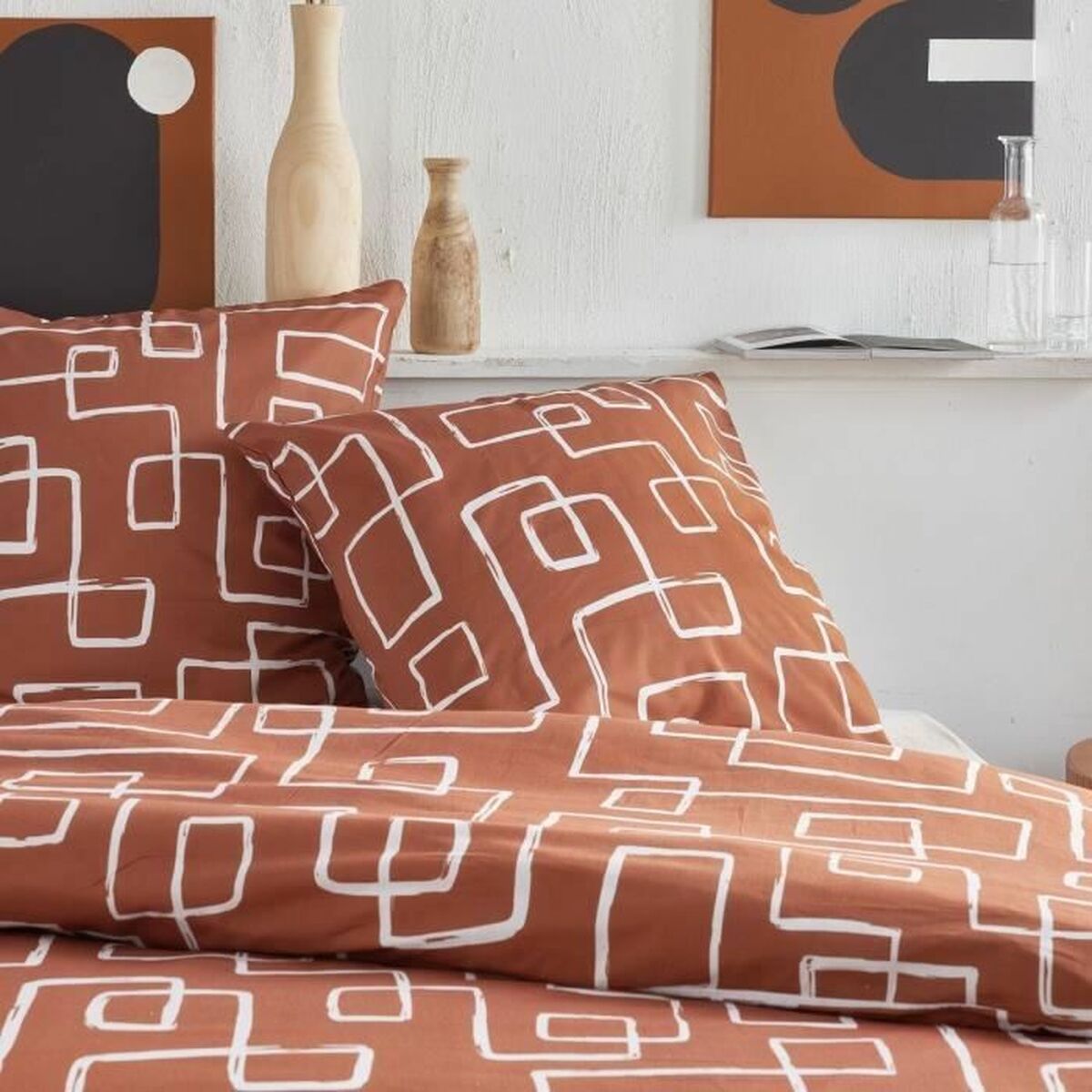 Duvet cover set TODAY Orange Super king 2 Pieces-2