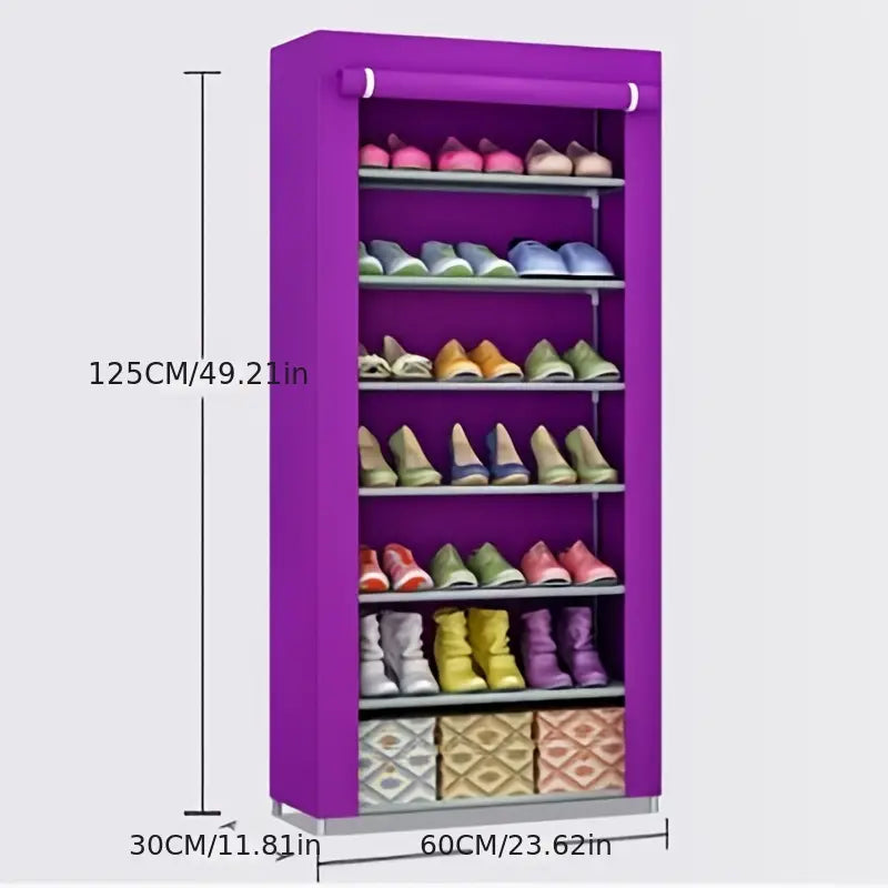 Safeguard your shoes with this dust-proof cabinet, keeping them clean and organized-3