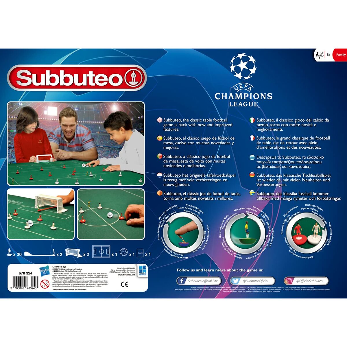 Board game Megableu Subbuteo - Champions League Edition-1
