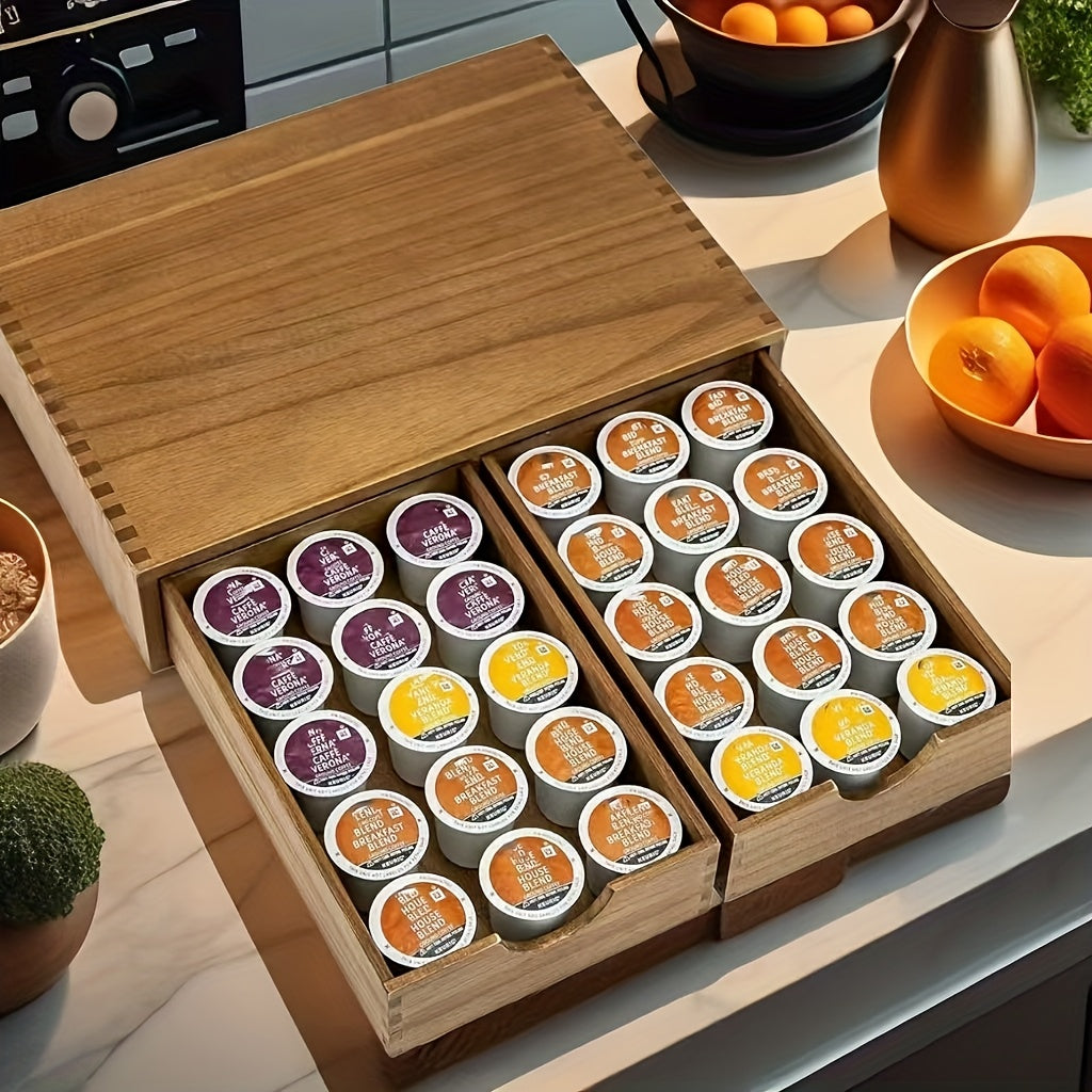 Wooden Storage Cabinet with Drawers Organizer for Kitchen-4