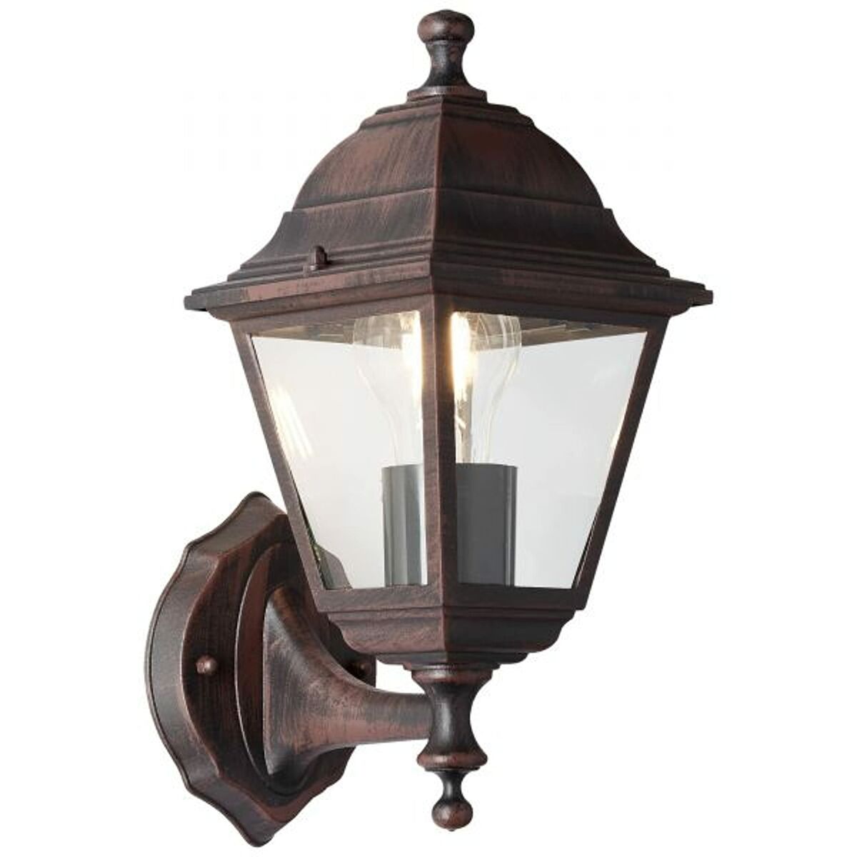 Garden Lantern Brilliant Nissie Orange Black oxide 60 W E27 Exterior-1