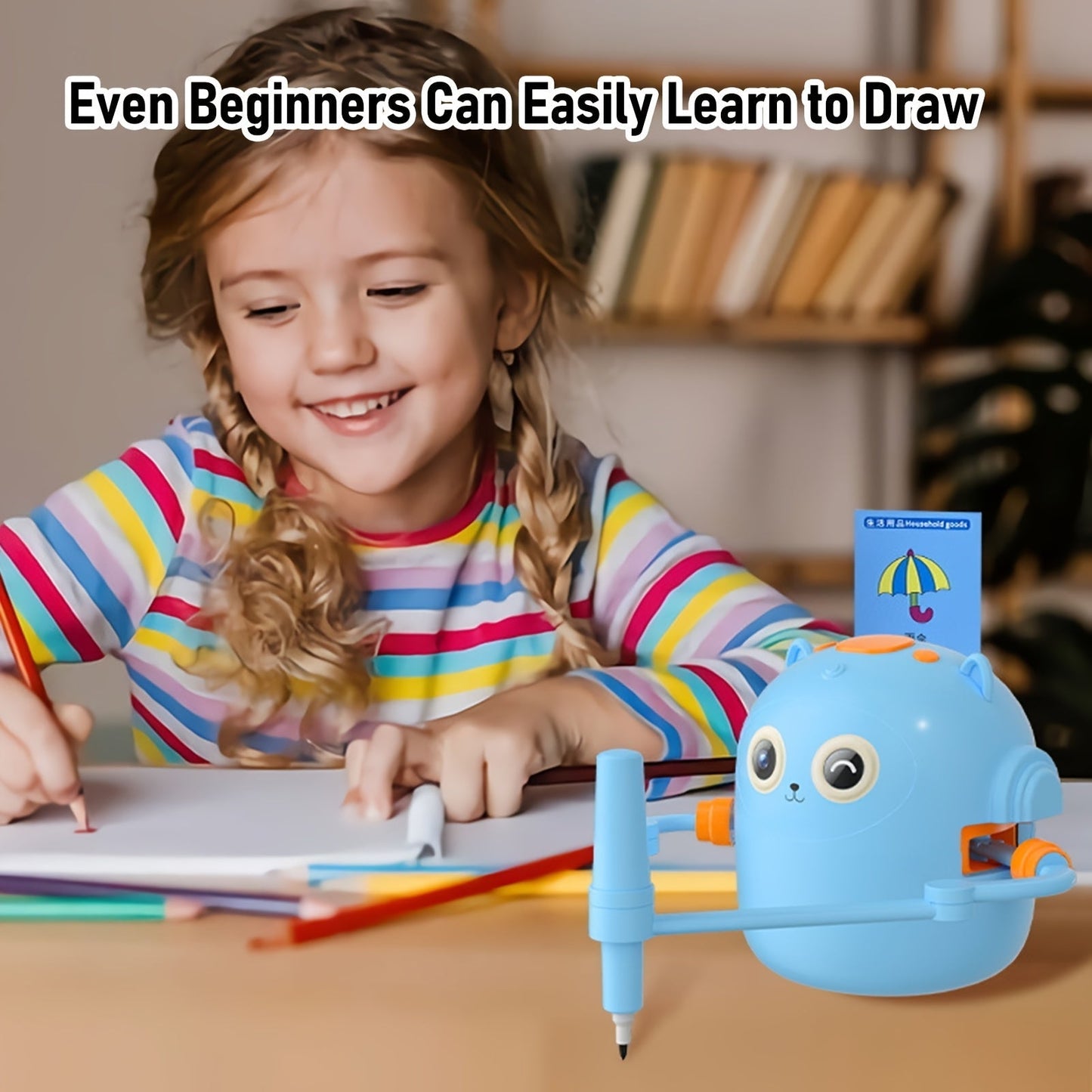 Interactive Drawing Robot for Kids with 100 Cards-3