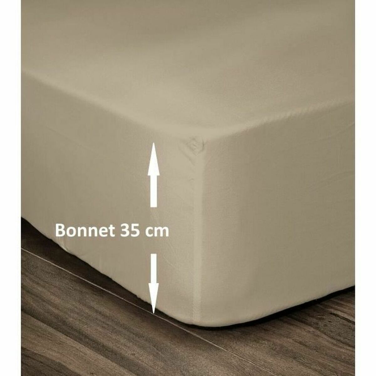 Fitted sheet Lovely Home Beige Double bed 140 x 190 cm-0
