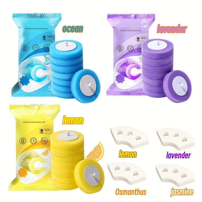 Disposable Toilet Brush Set Wall Mount (10pcs)-2