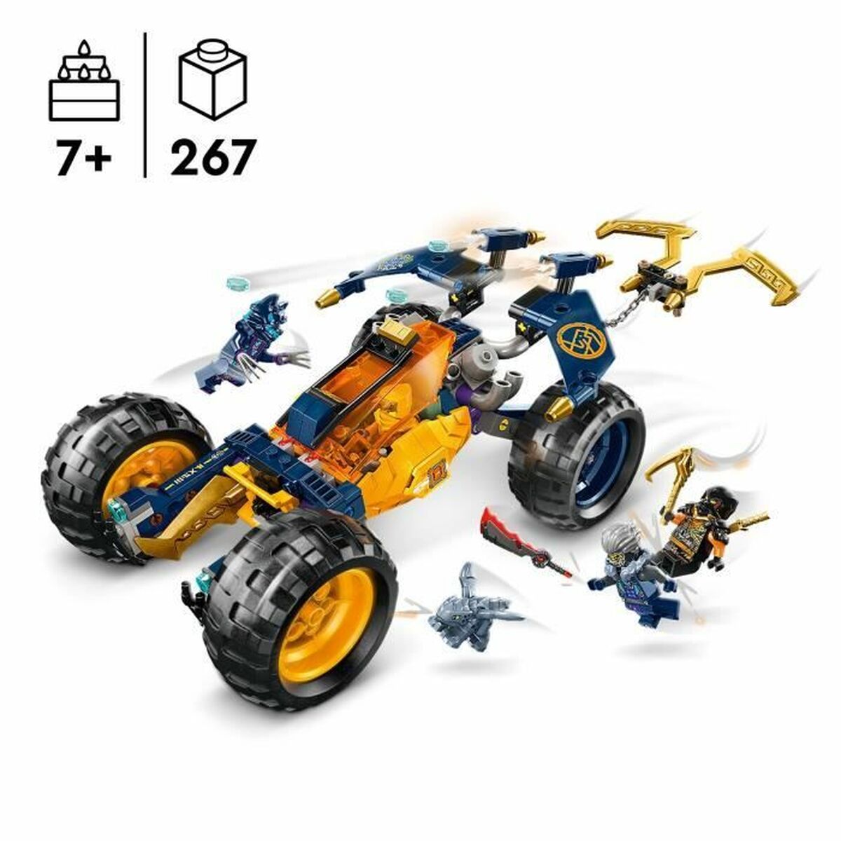 Construction set Lego NINJAGO 71811 Arin's Ninja Off-Road Buggy Multicolour-5