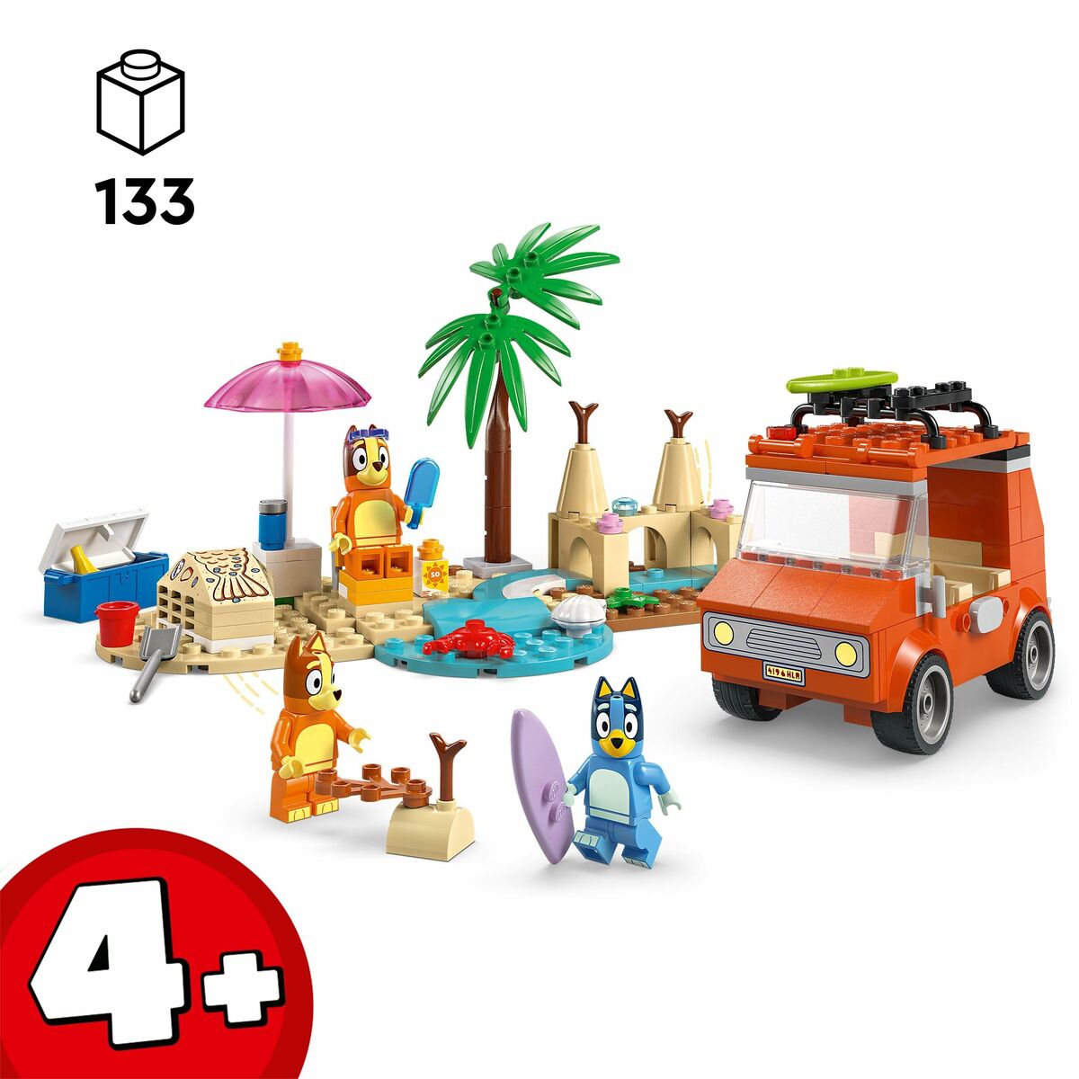 Construction set Lego 11202 Bluey's Beach & Family Car Trip 133 Pieces-5