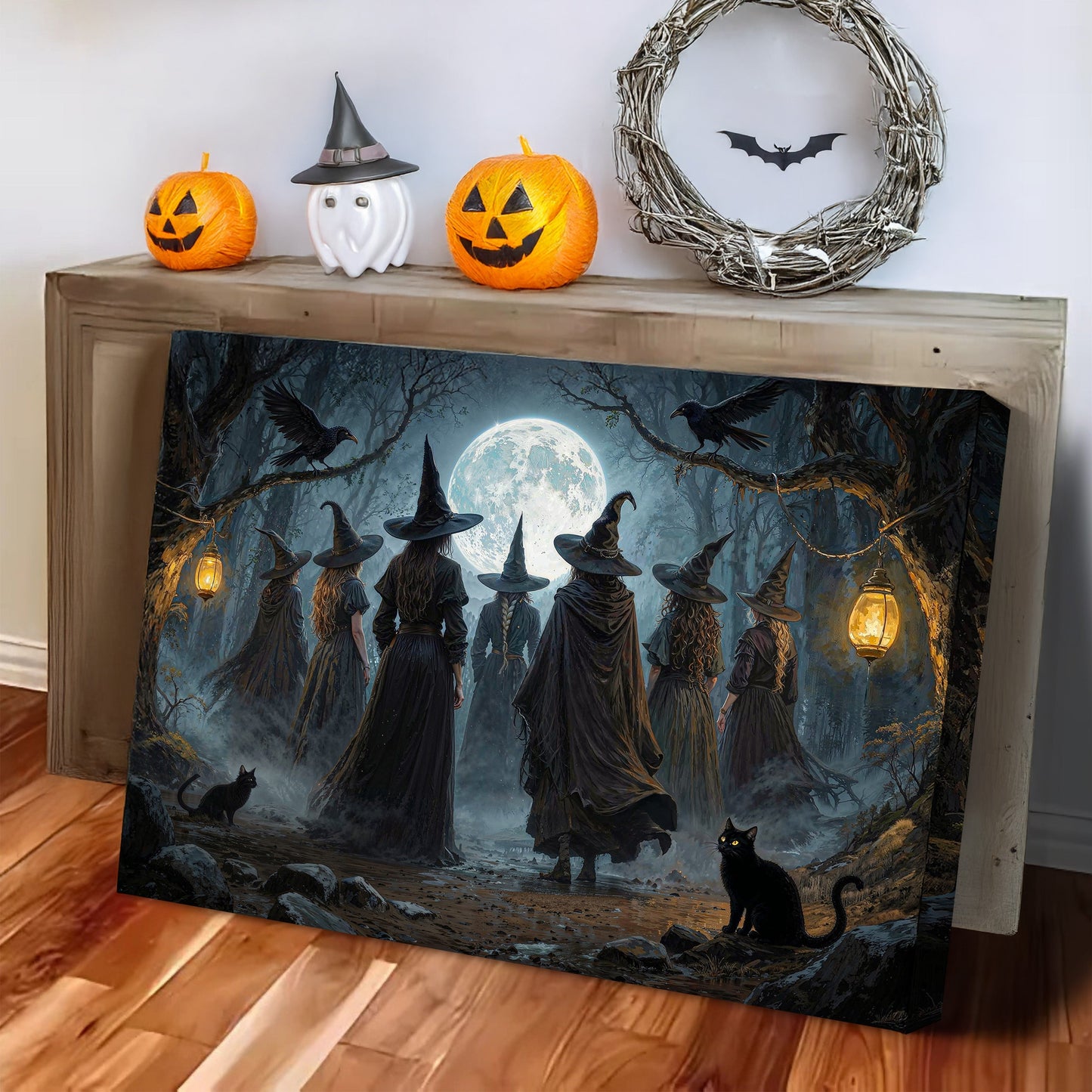 Coven of Witches Halloween Wall Art-4