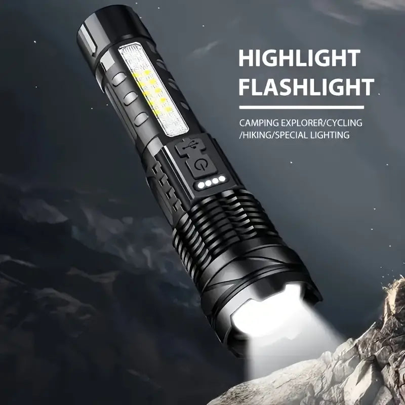 Powerful Rechargeable Torch Flood Light for Outdoor Camping-3