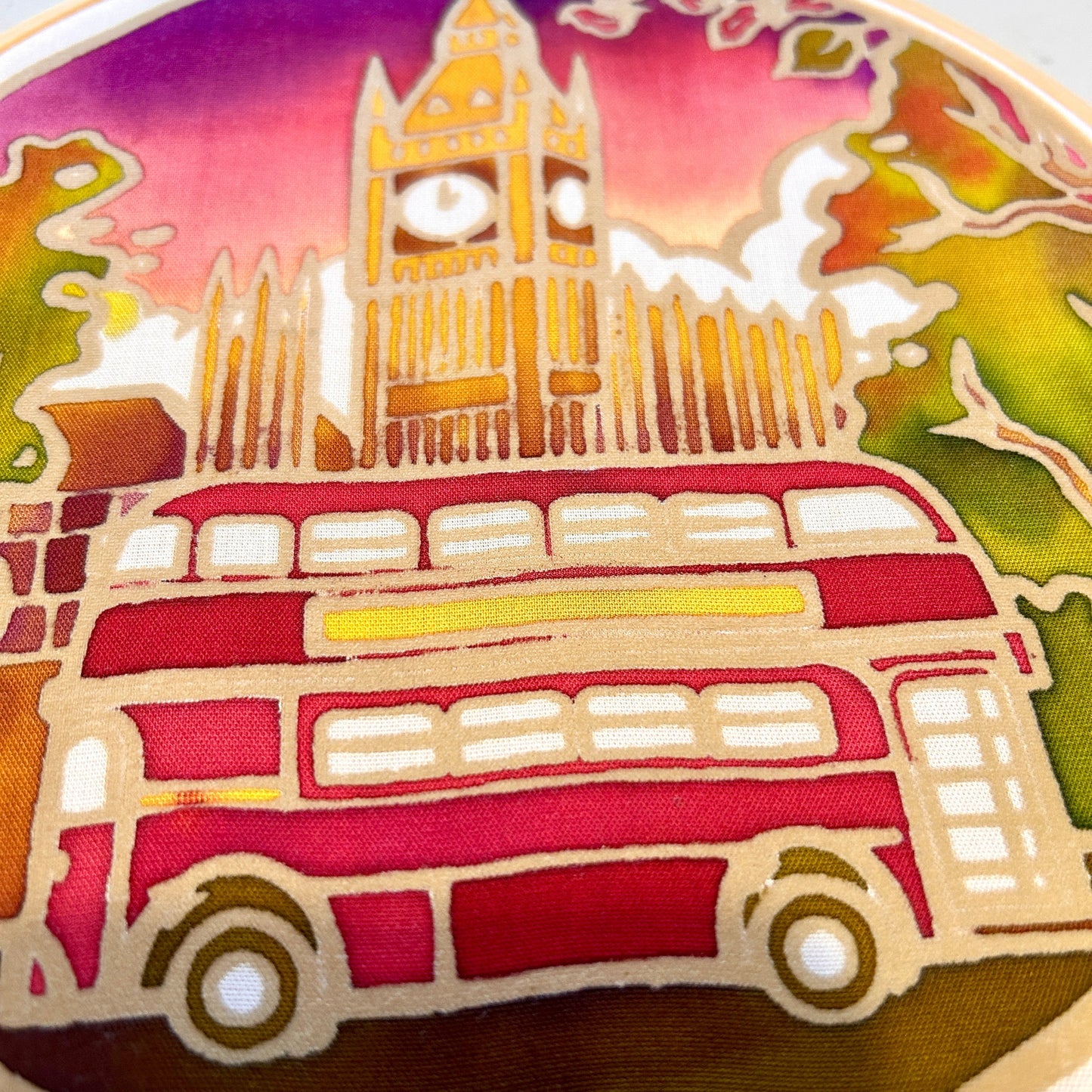 Classic Batik Craft Kit- The Big Red Bus-3