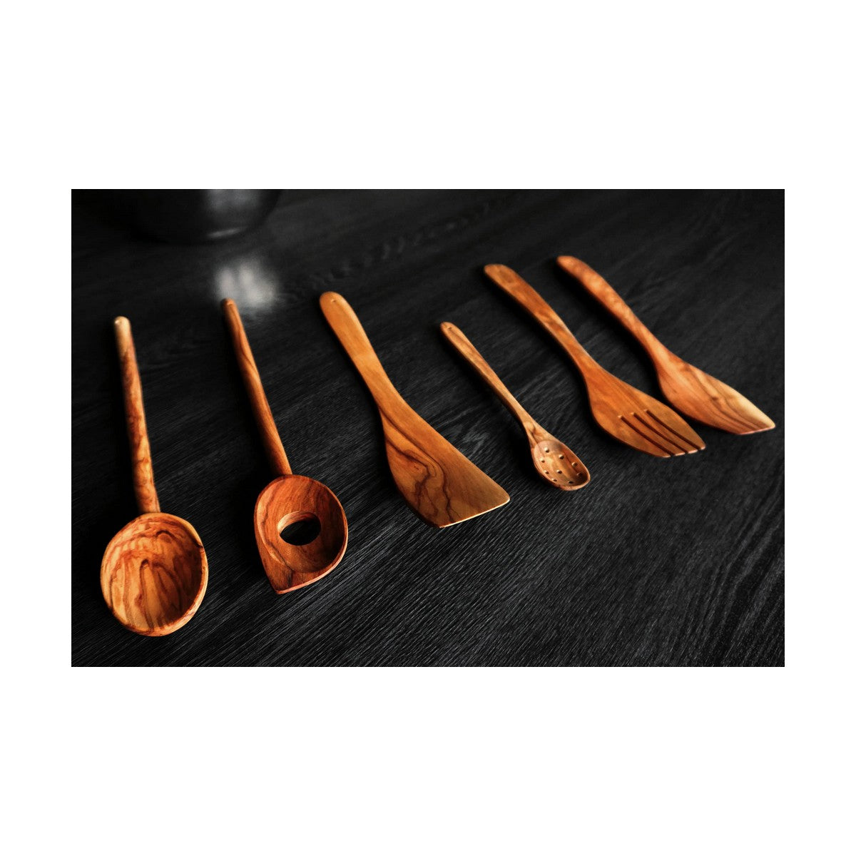 Spoon Metaltex 58060210 Wood Olive Wood-2
