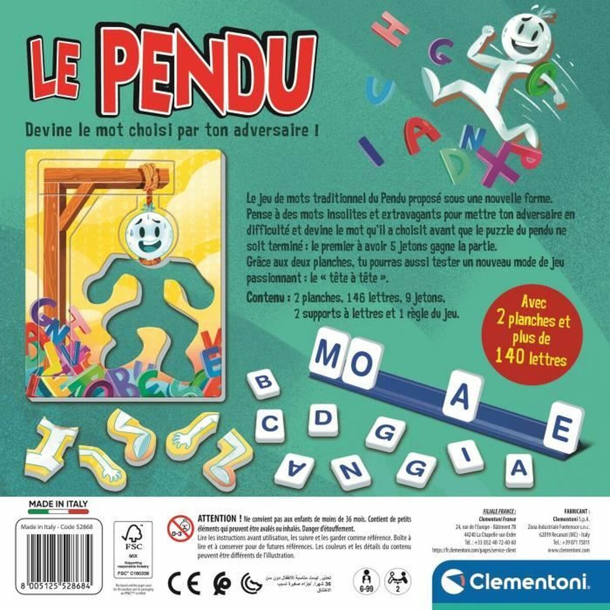 Board game Clementoni Le pendu-1