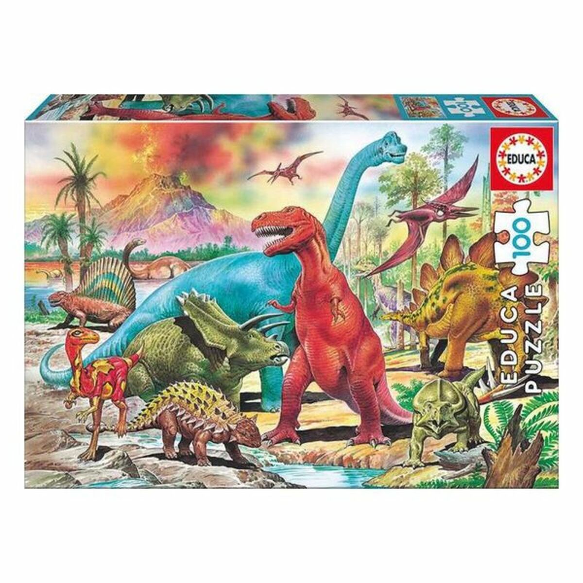 Puzzle Educa Dino (100 pcs)-0