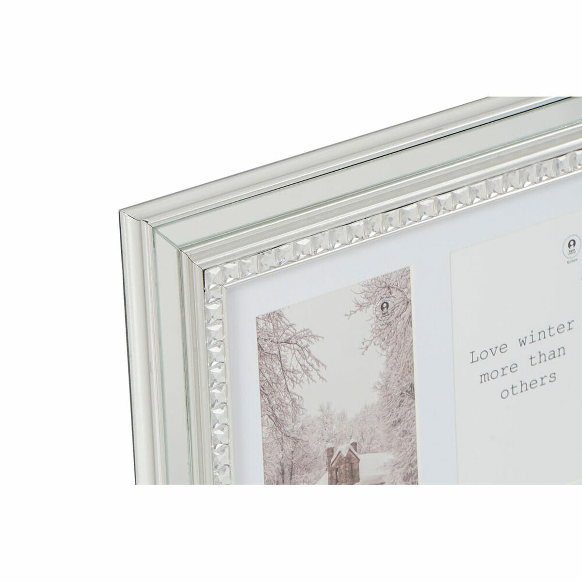 Photo frame DKD Home Decor Luxury Golden Silver Crystal polystyrene Traditional 46,5 x 2 x 28,5 cm (2 Units)-2