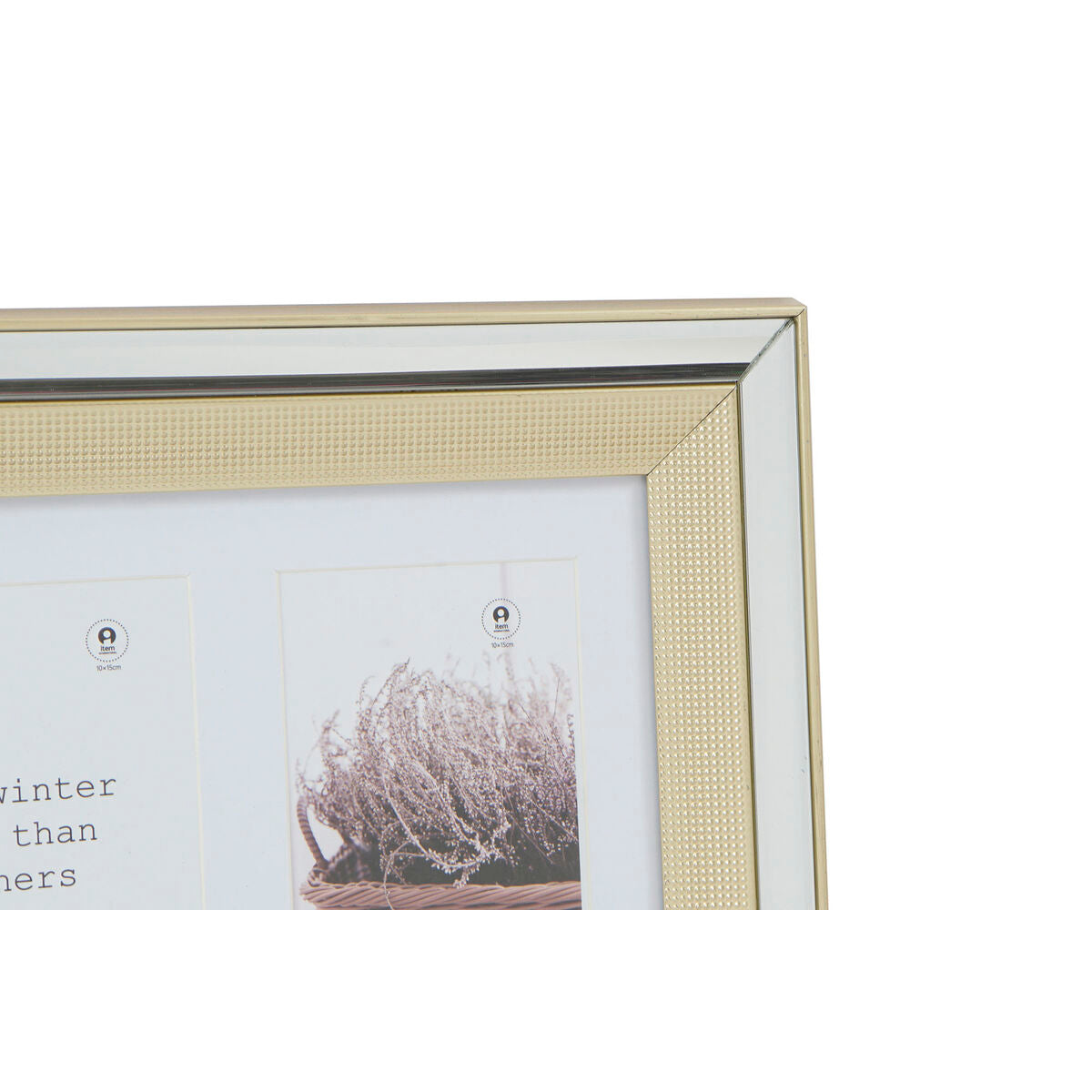 Photo frame DKD Home Decor Crystal polystyrene Golden Silver Traditional 47 x 2 x 29 cm (2 Units)-2
