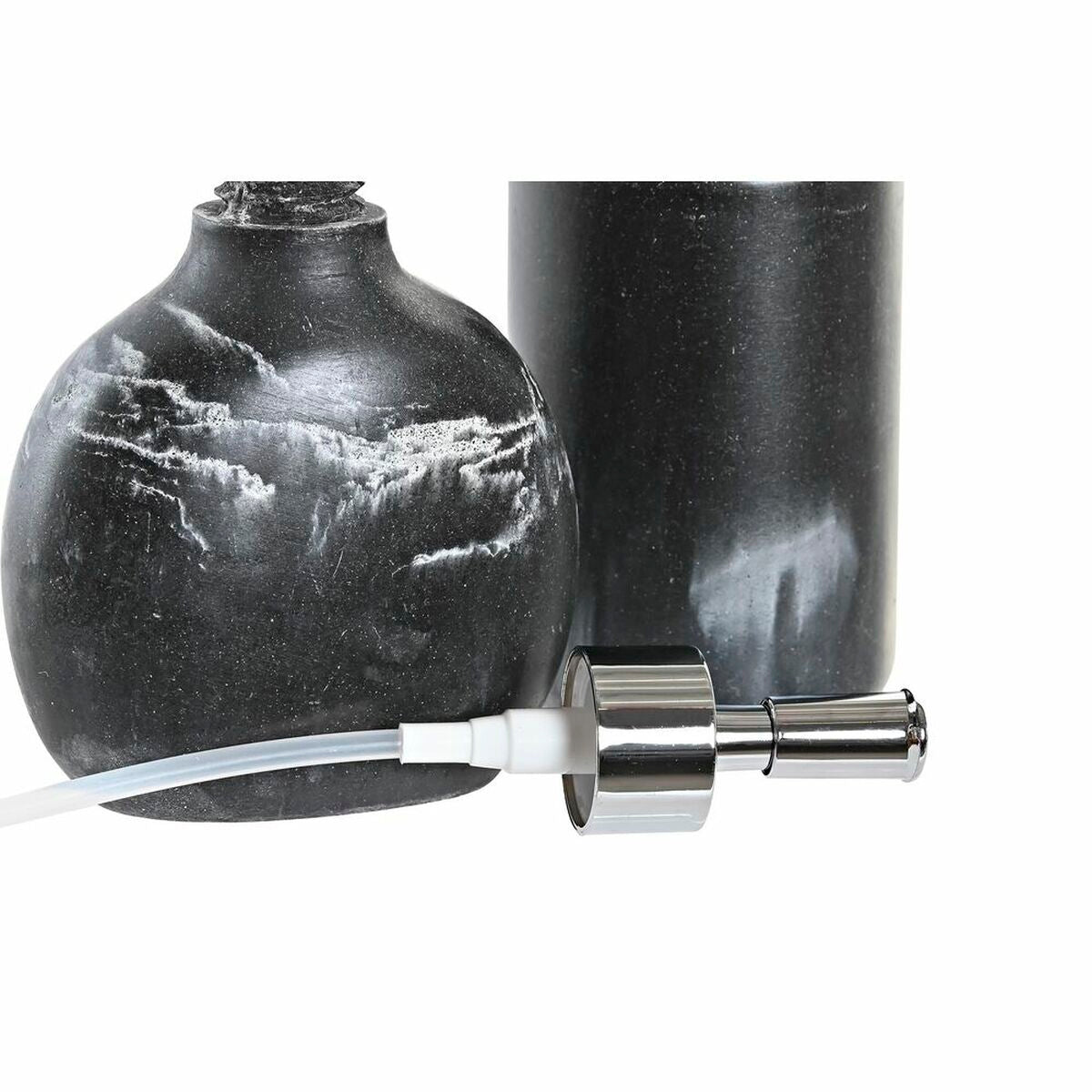 Bath Set DKD Home Decor Black Resin Plastic 11 x 6 x 17 cm 2 Pieces-2