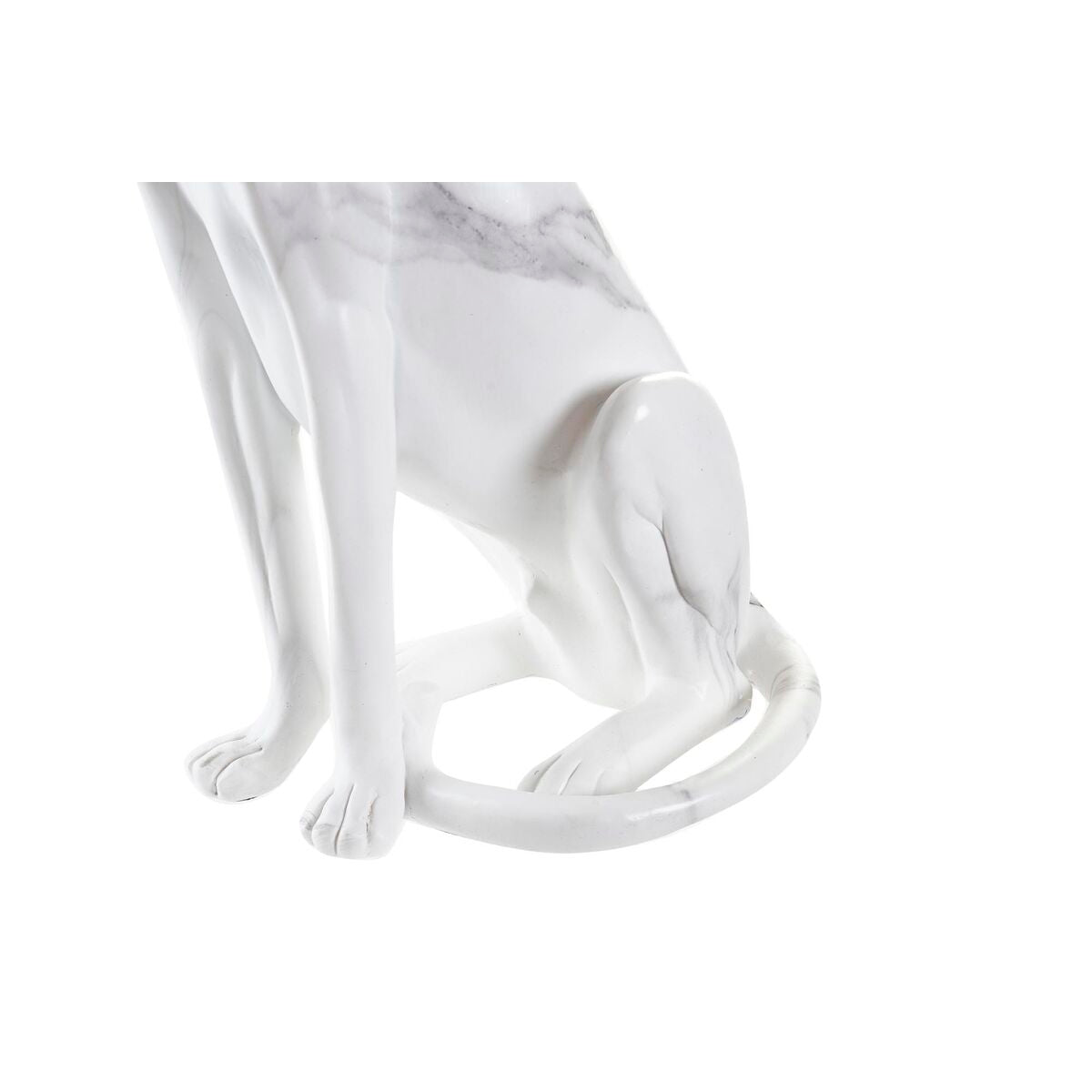 Decorative Figure DKD Home Decor Grey White Leopard Resin Marble (25 x 18 x 41 cm)-1