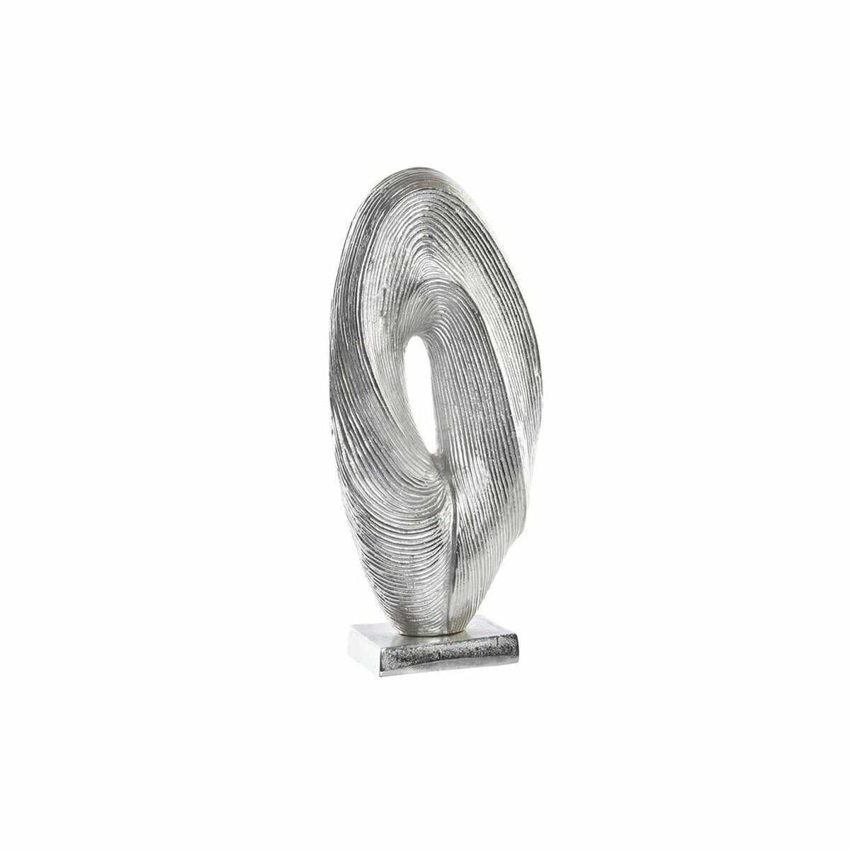 Decorative Figure DKD Home Decor 20 x 9 x 44 cm Abstract Silver Modern-0