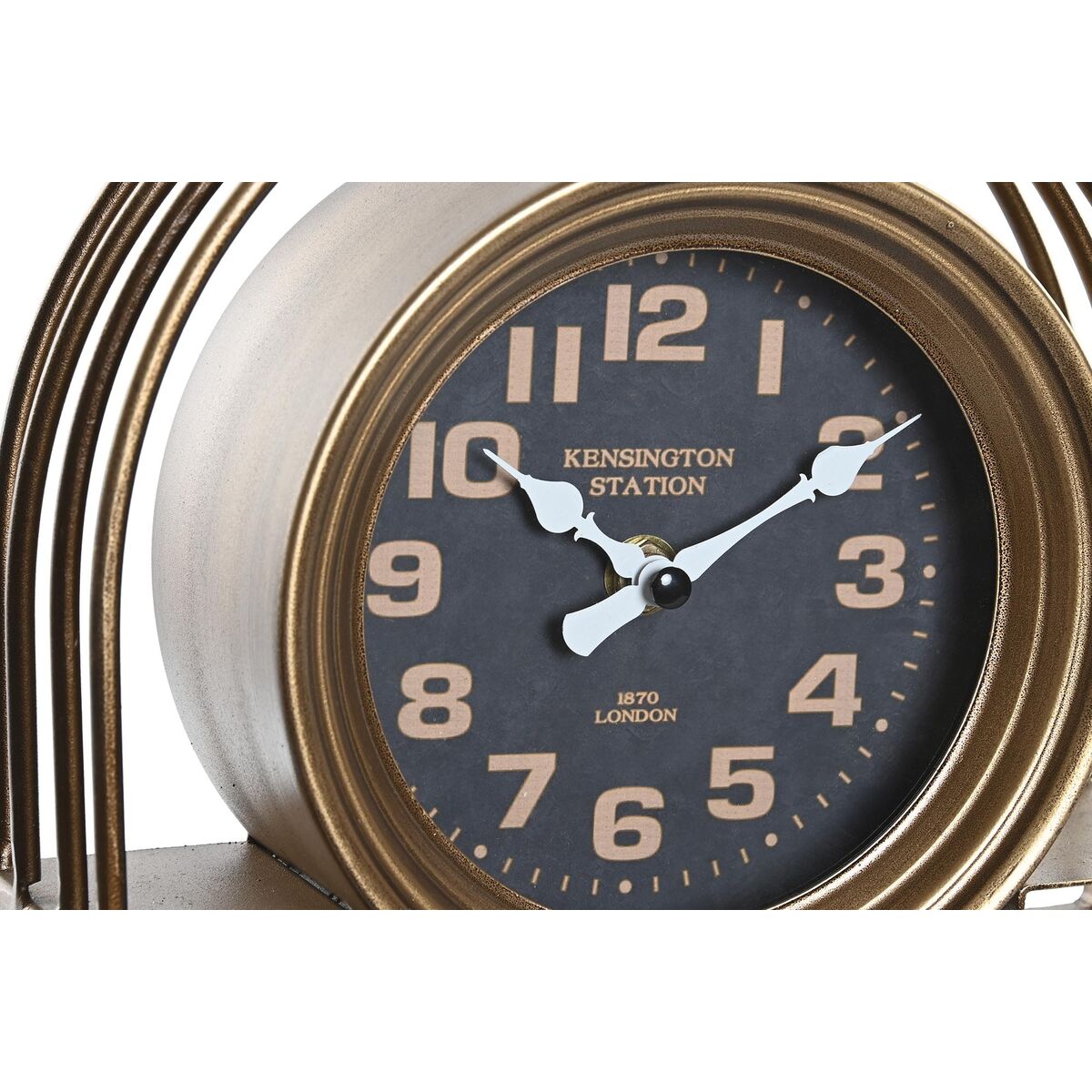 Table clock DKD Home Decor Black Golden Traditional-2