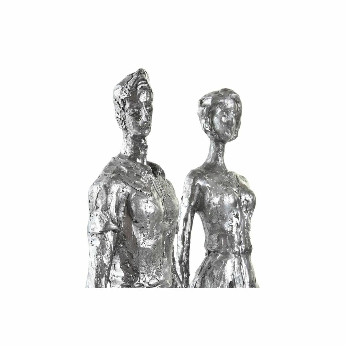 Decorative Figure DKD Home Decor Silver Black Resin Modern Family (26 x 11,5 x 41,5 cm)-2