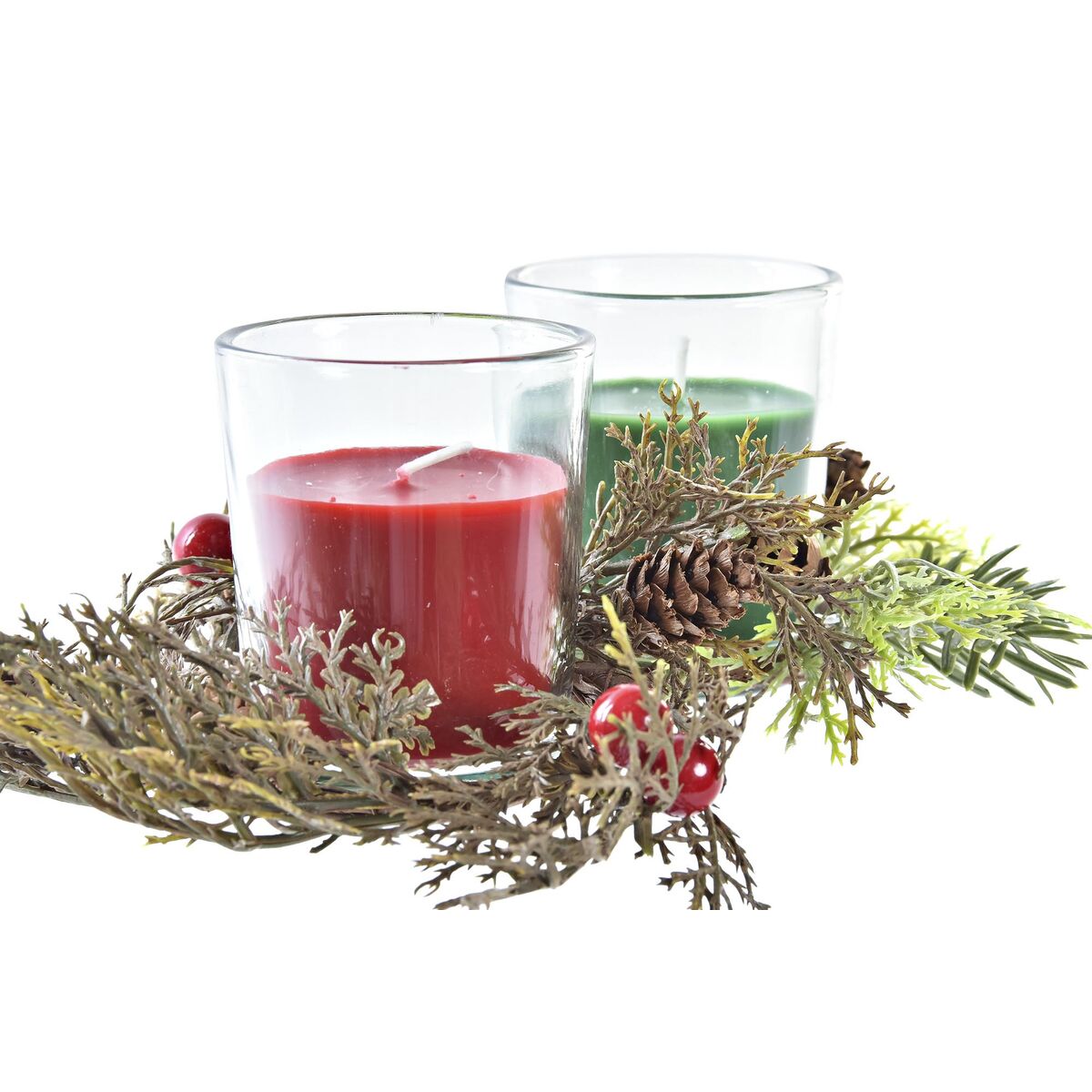 Candle Set DKD Home Decor Christmas (5,5 x 5,5 x 6 cm) (2 Units)-3