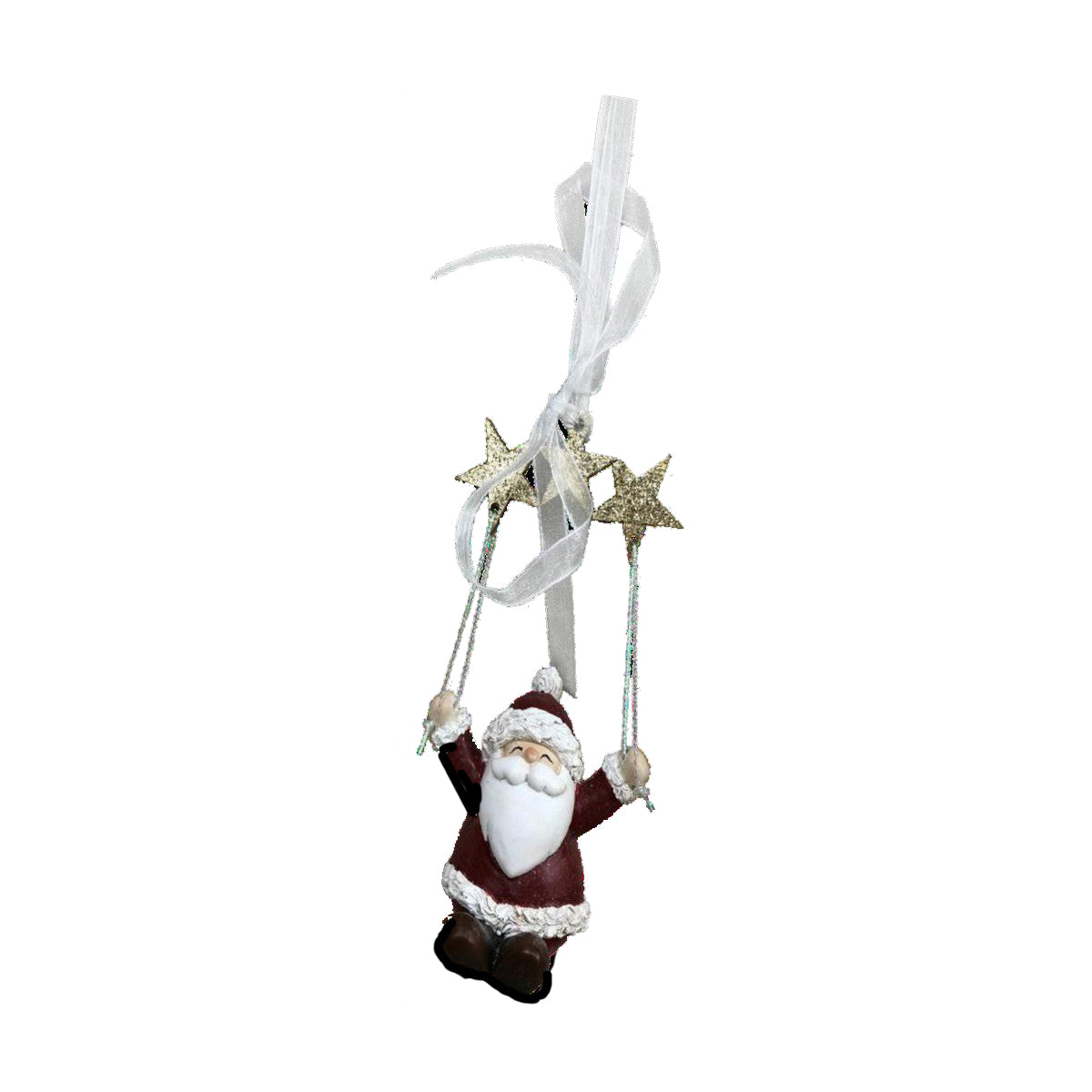 Christmas bauble DKD Home Decor Resin Father Christmas (6,5 x 4 x 13,5 cm) (6 Units)-2