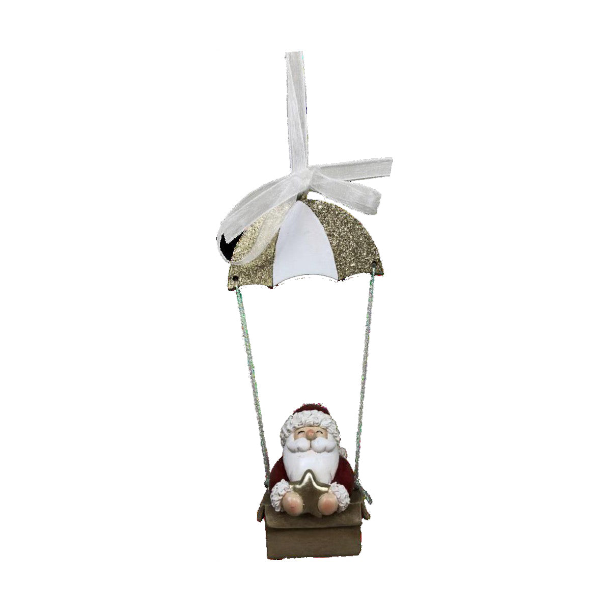 Christmas bauble DKD Home Decor Resin Father Christmas (6,5 x 4 x 13,5 cm) (6 Units)-1