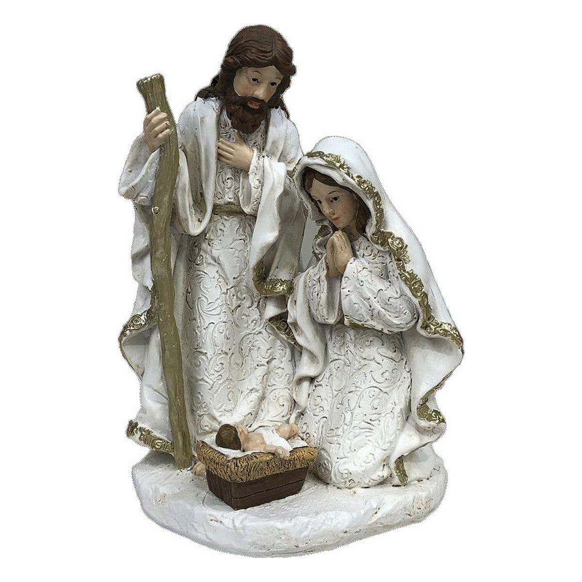 Christmas nativity set DKD Home Decor Resin (2 Units) (12 x 10 x 19 cm)-0