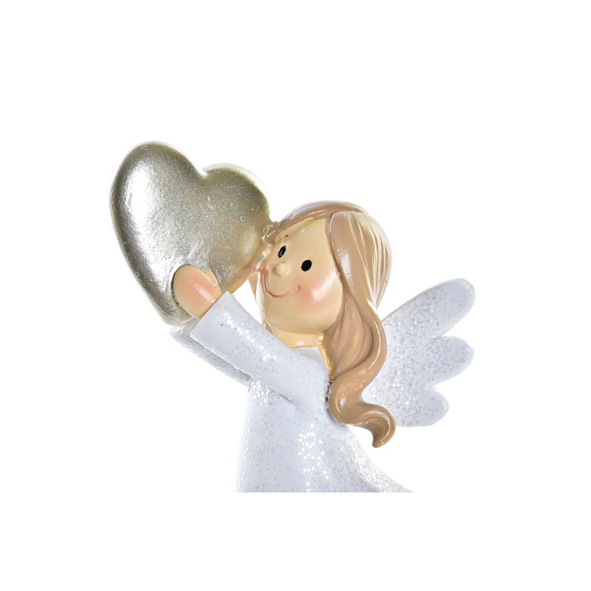 Christmas bauble DKD Home Decor Resin Angel (6 x 5,5 x 11,5 cm) (2 Units)-2