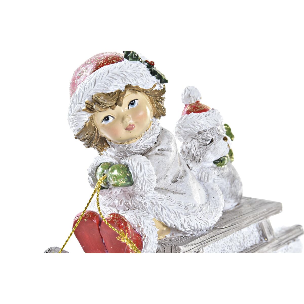Christmas bauble DKD Home Decor Resin (13 x 6 x 10,5 cm) (2 Units)-2