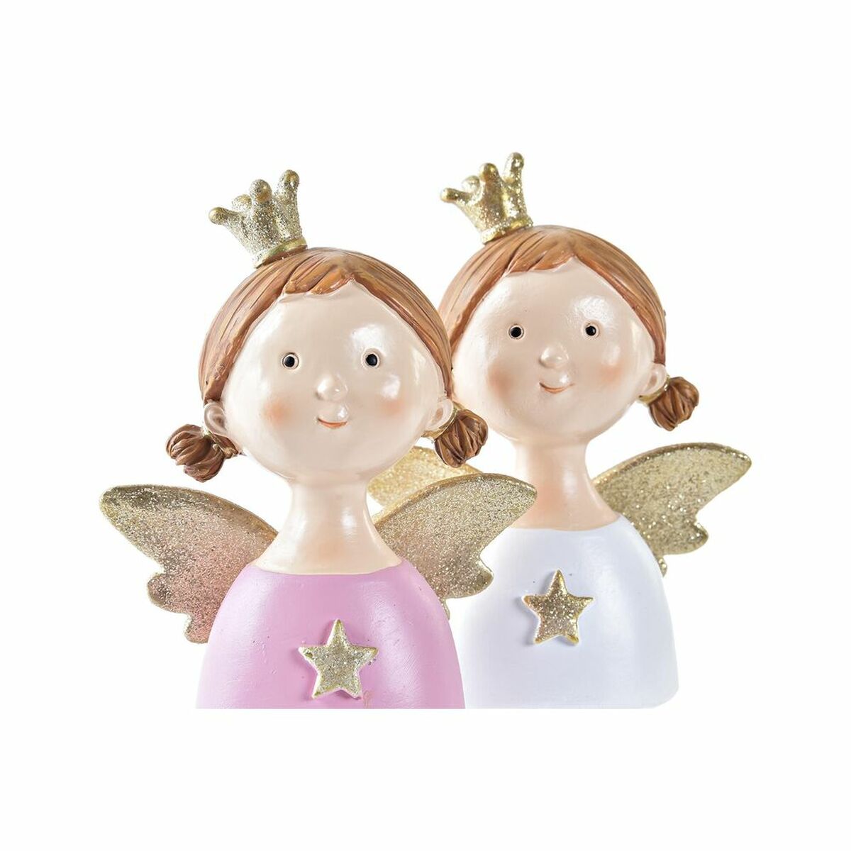Christmas bauble DKD Home Decor Resin Angel (9 x 5 x 12 cm) (2 Units)-1