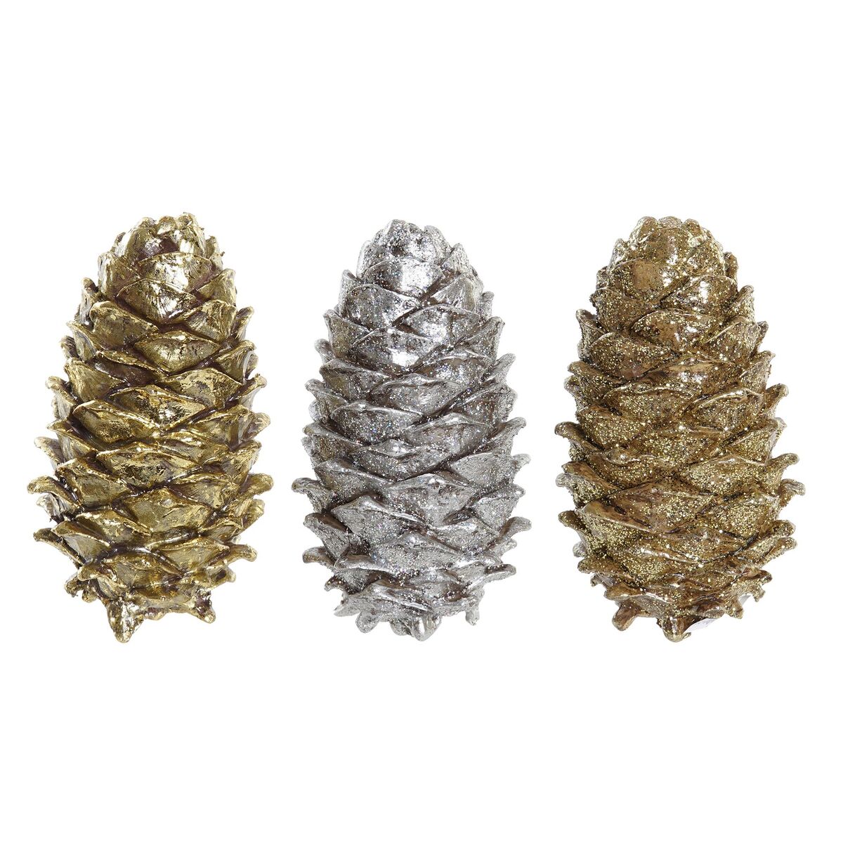 Christmas bauble DKD Home Decor Pineapple Resin (13 x 7,5 x 7,5 cm) (3) (3 Units)-0