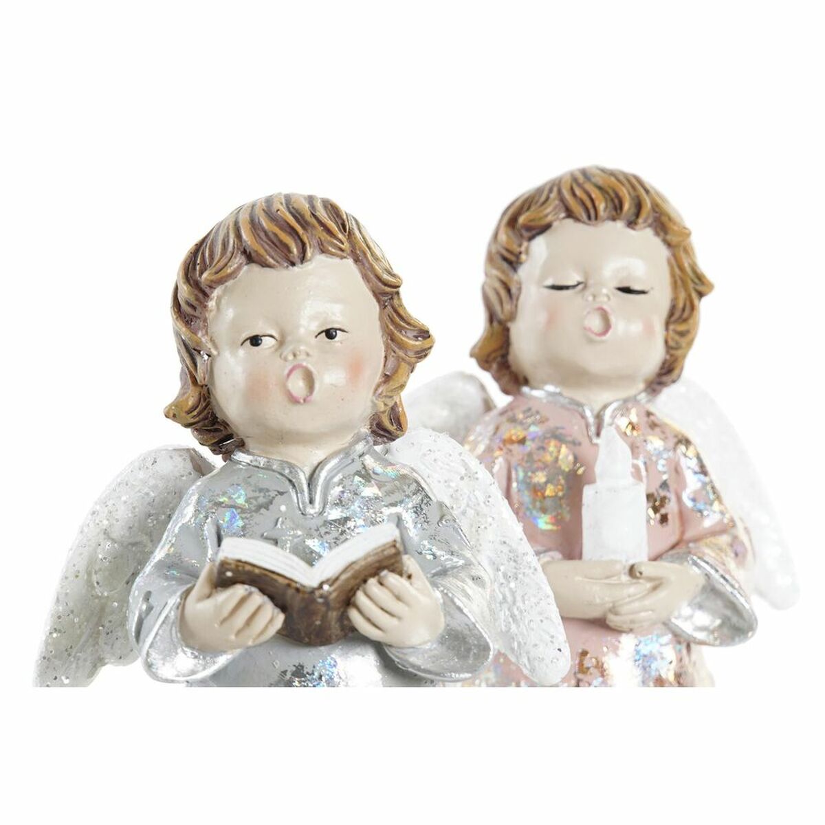 Christmas bauble DKD Home Decor Resin Angel (7 x 5 x 13 cm) (2 Units)-1