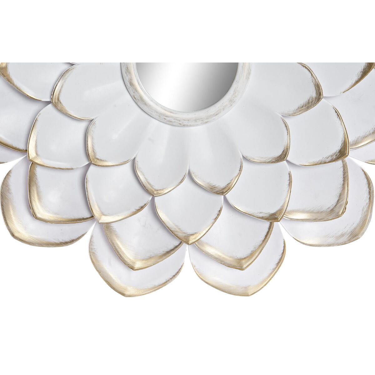 Mirror Set DKD Home Decor Mirror Champagne Golden White PP 2 Units (35 x 1,5 x 35 cm)-1