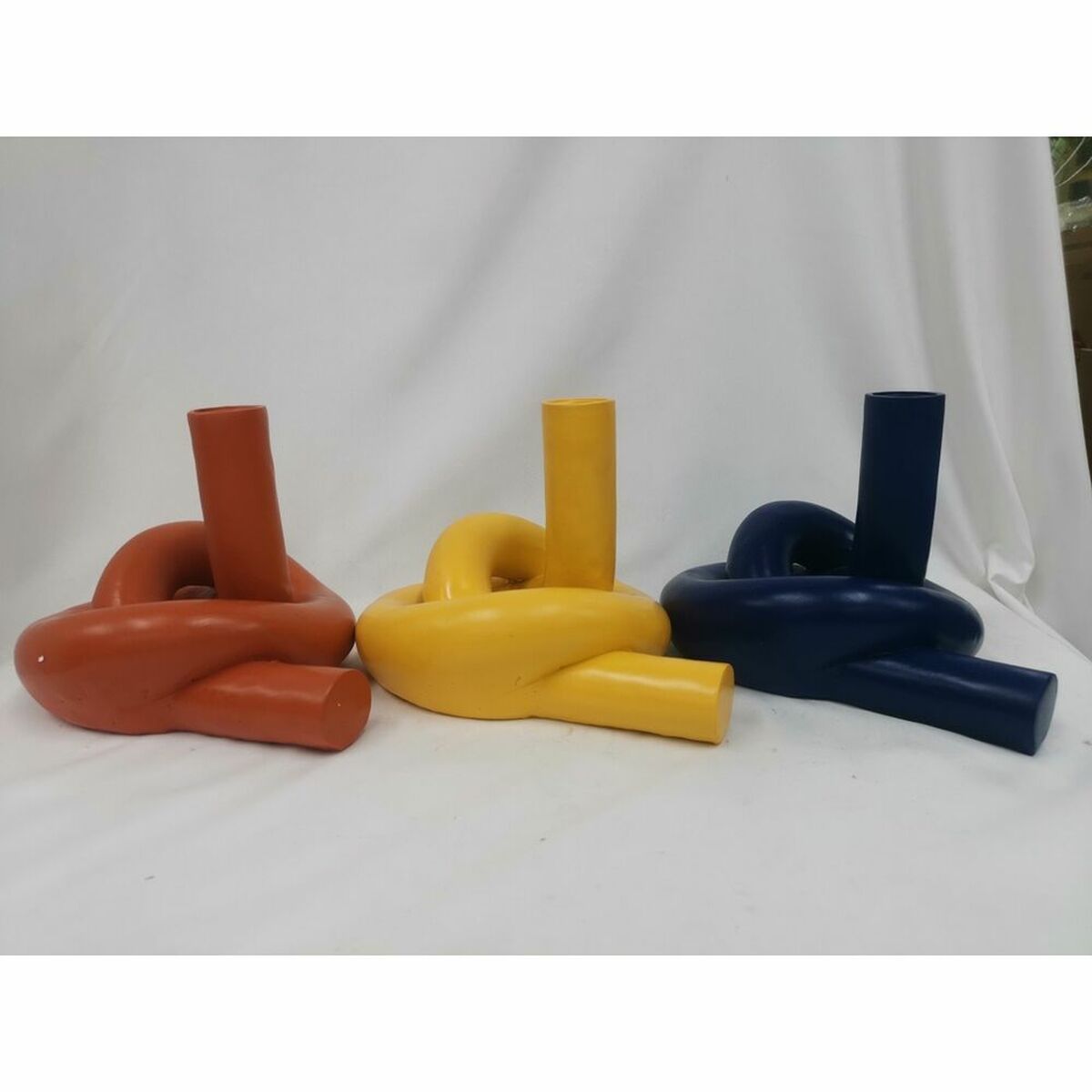 Vase DKD Home Decor Resin (20,5 x 16 x 15 cm) (3 Units)-2