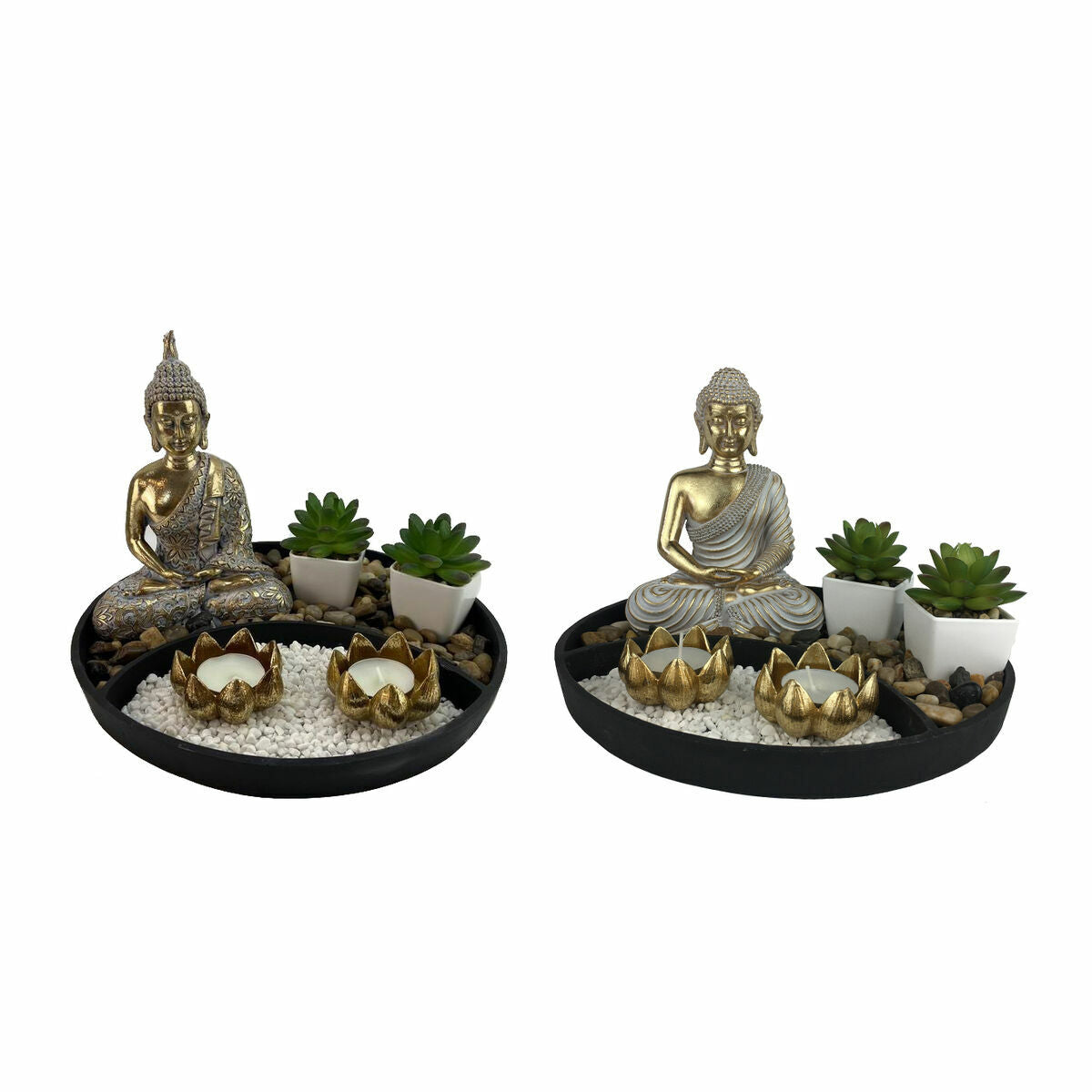 Decorative Figure DKD Home Decor 26 x 26 x 18 cm Oriental Garden (2 Units)-0