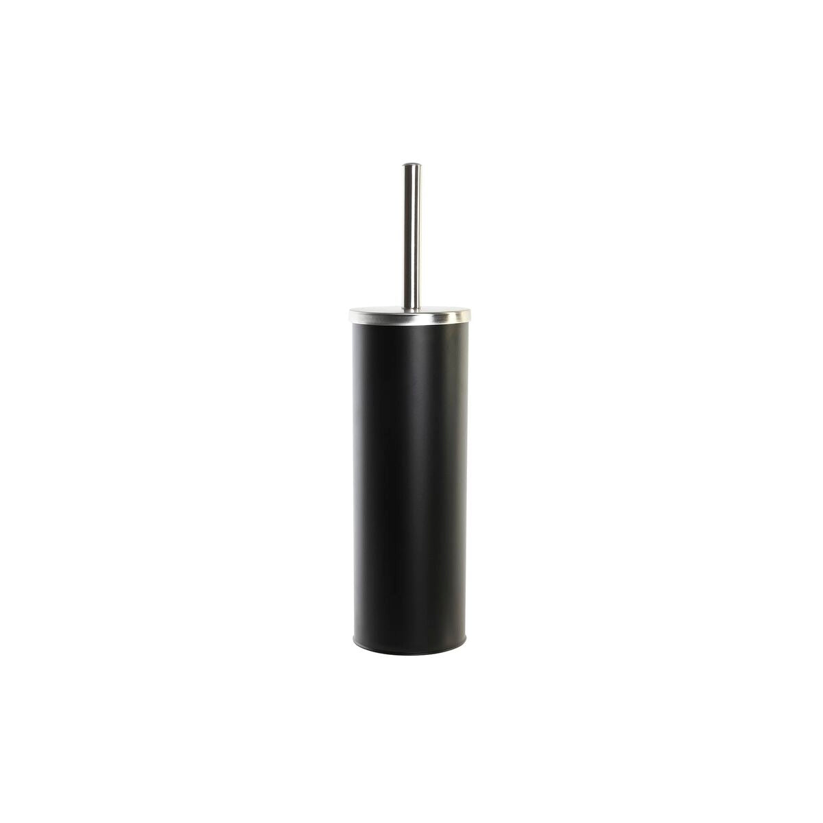 Toilet Brush DKD Home Decor 10 x 10 x 38,4 cm Silver Black Metal Stainless steel-0
