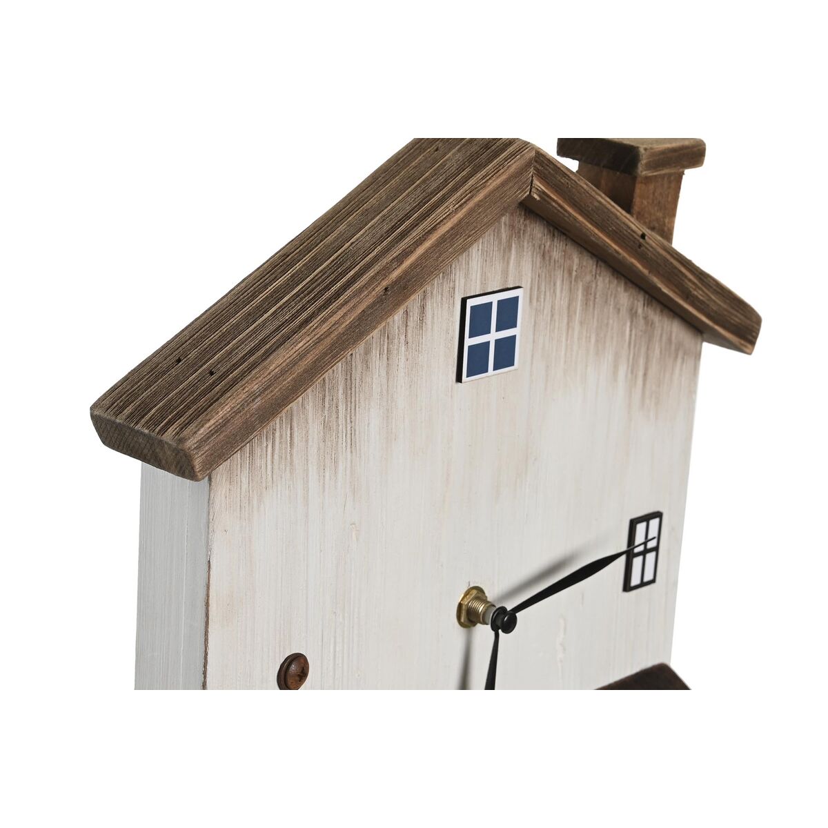 Table clock DKD Home Decor White Houses-1