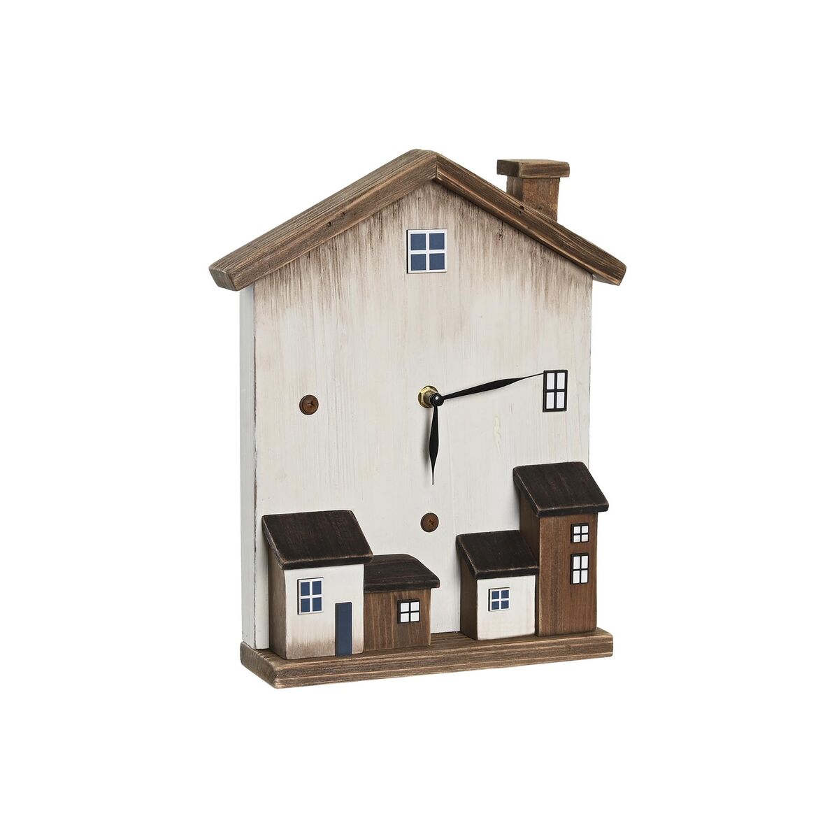 Table clock DKD Home Decor White Houses-0